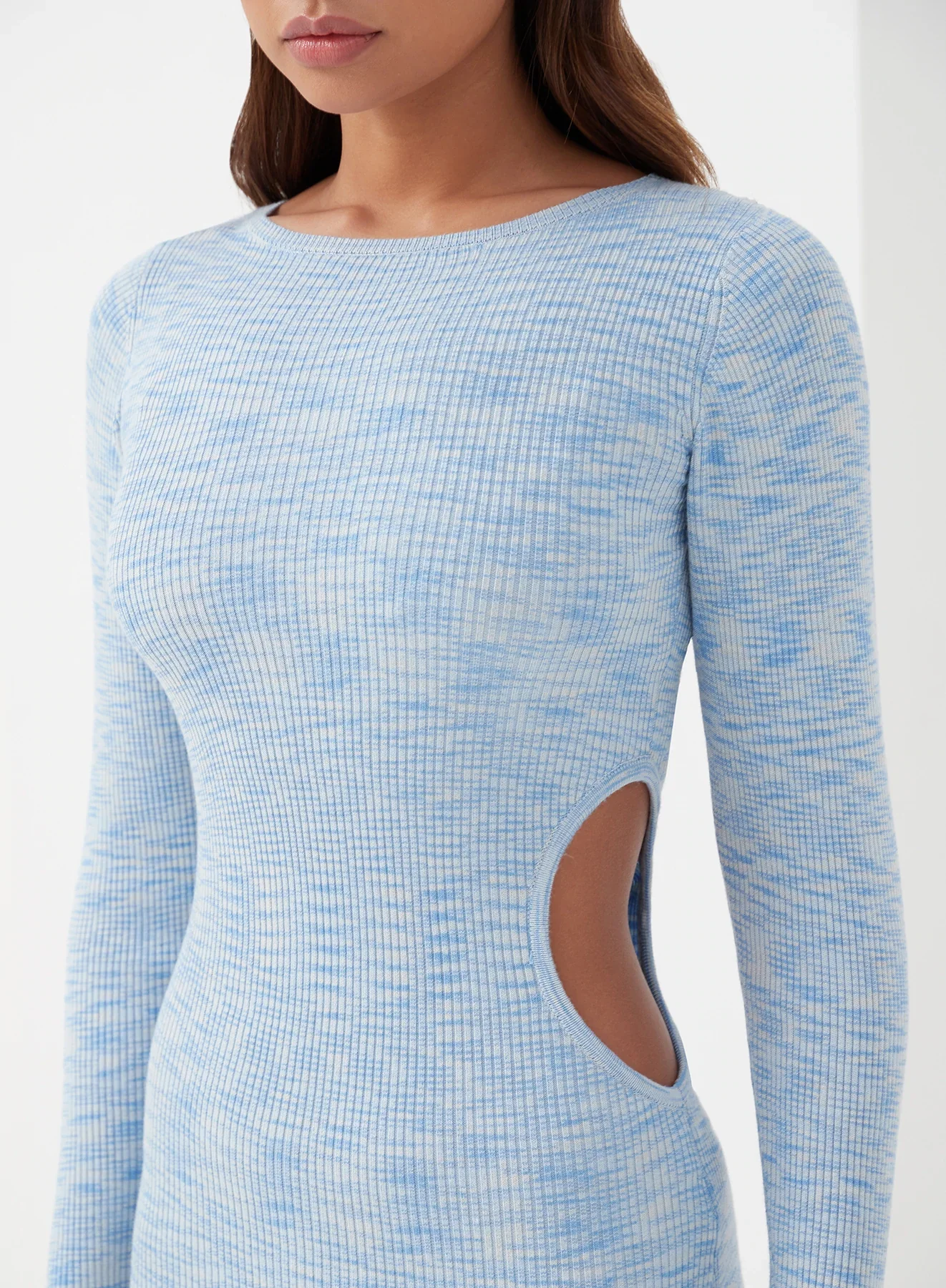 4TH & RECKLESS Womens Stormy Dress Blue Marle Knit - Image 5