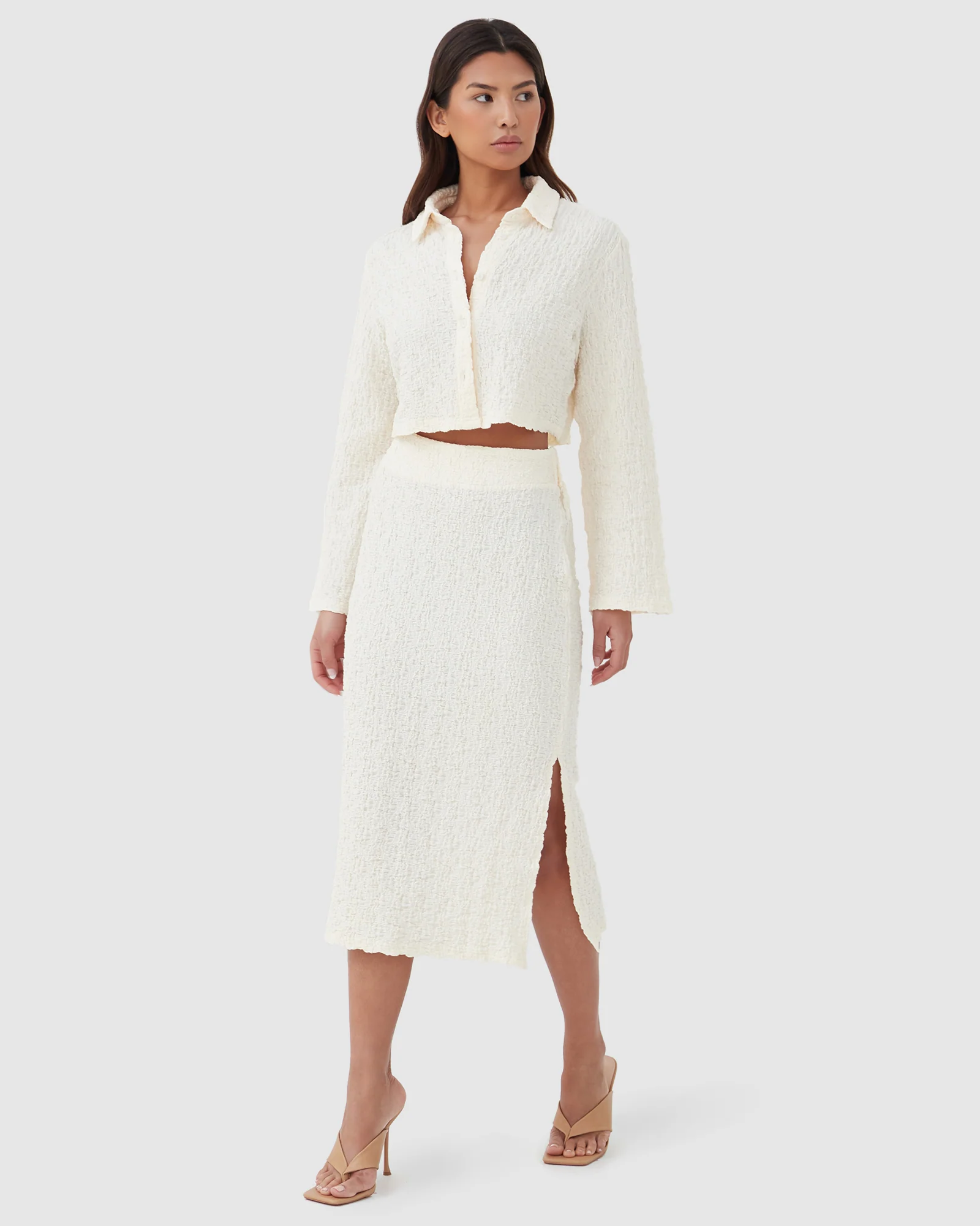 4th & RECKLESS Womens Verena Shirt Cream - Image 3