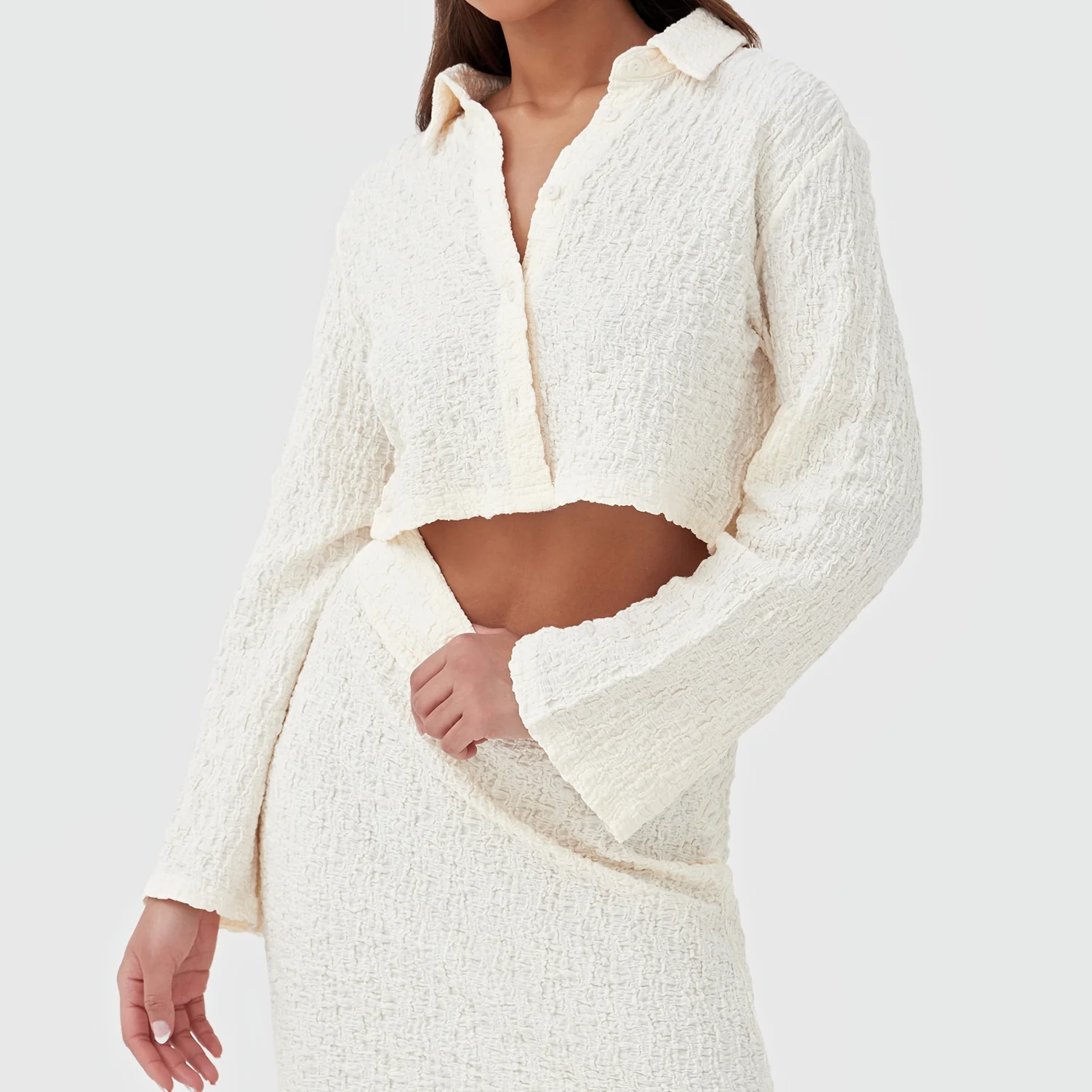 4th & RECKLESS Womens Verena Shirt Cream - Image 4