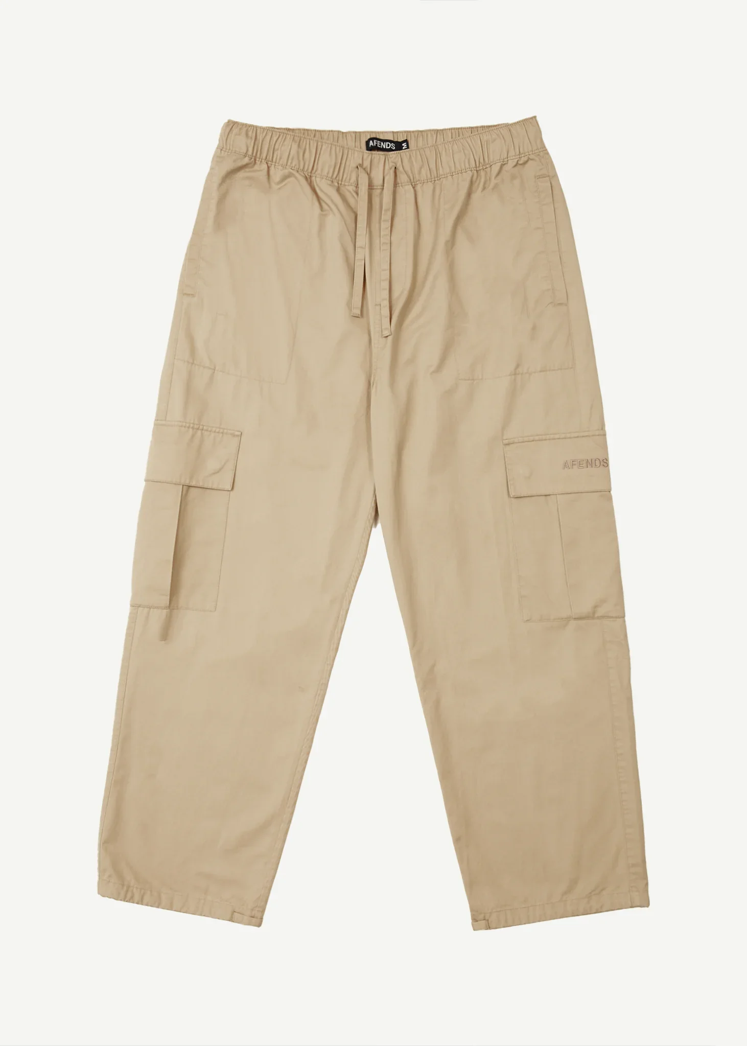 AFENDS Mens Atlas - Twill Cargo Pants - Taupe - Image 2
