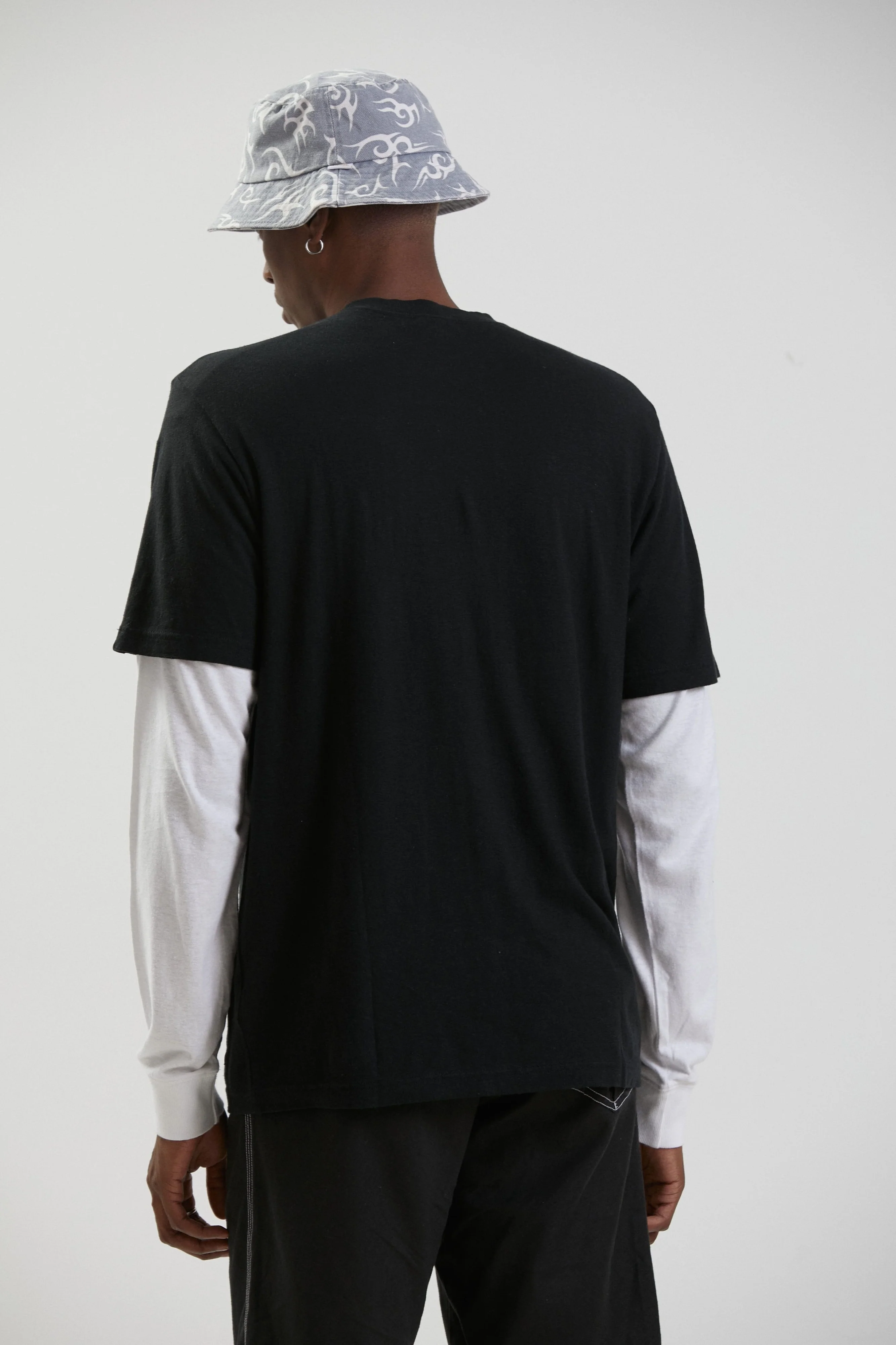 AFENDS MENS Classic - Hemp Retro Tee  Shirt - Black - Image 10