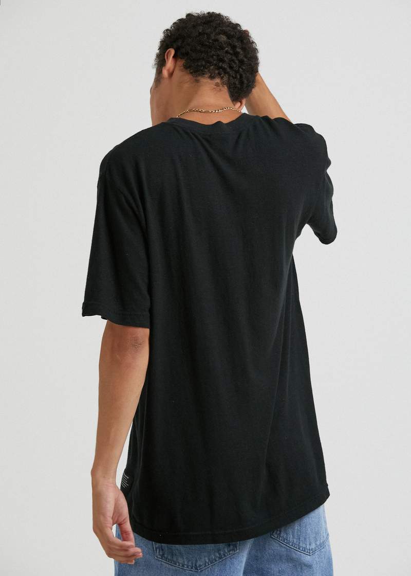 AFENDS MENS Classic - Hemp Retro Tee  Shirt - Black - Image 8