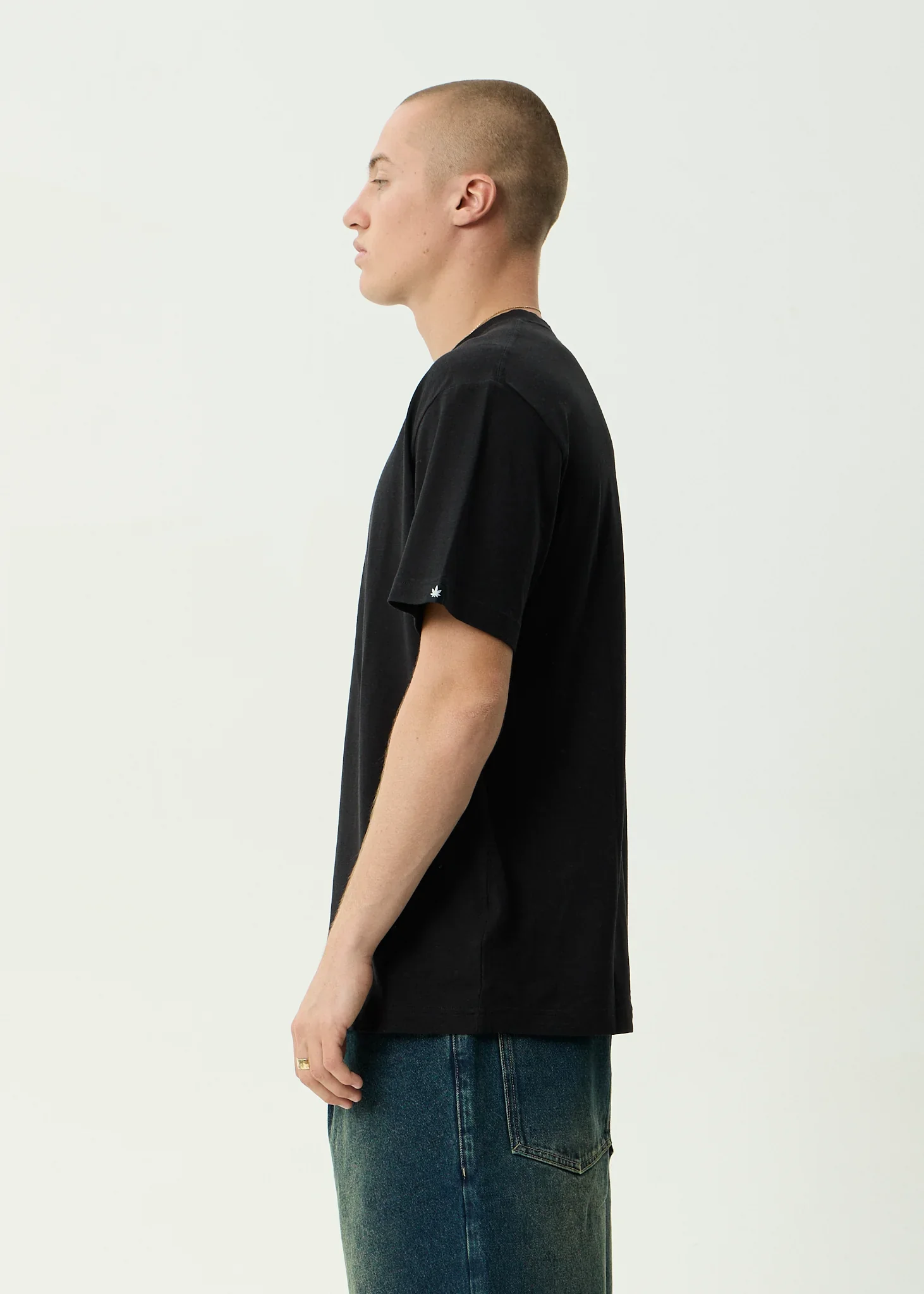 AFENDS Mens Classic Retro Tee in Black - Image 4