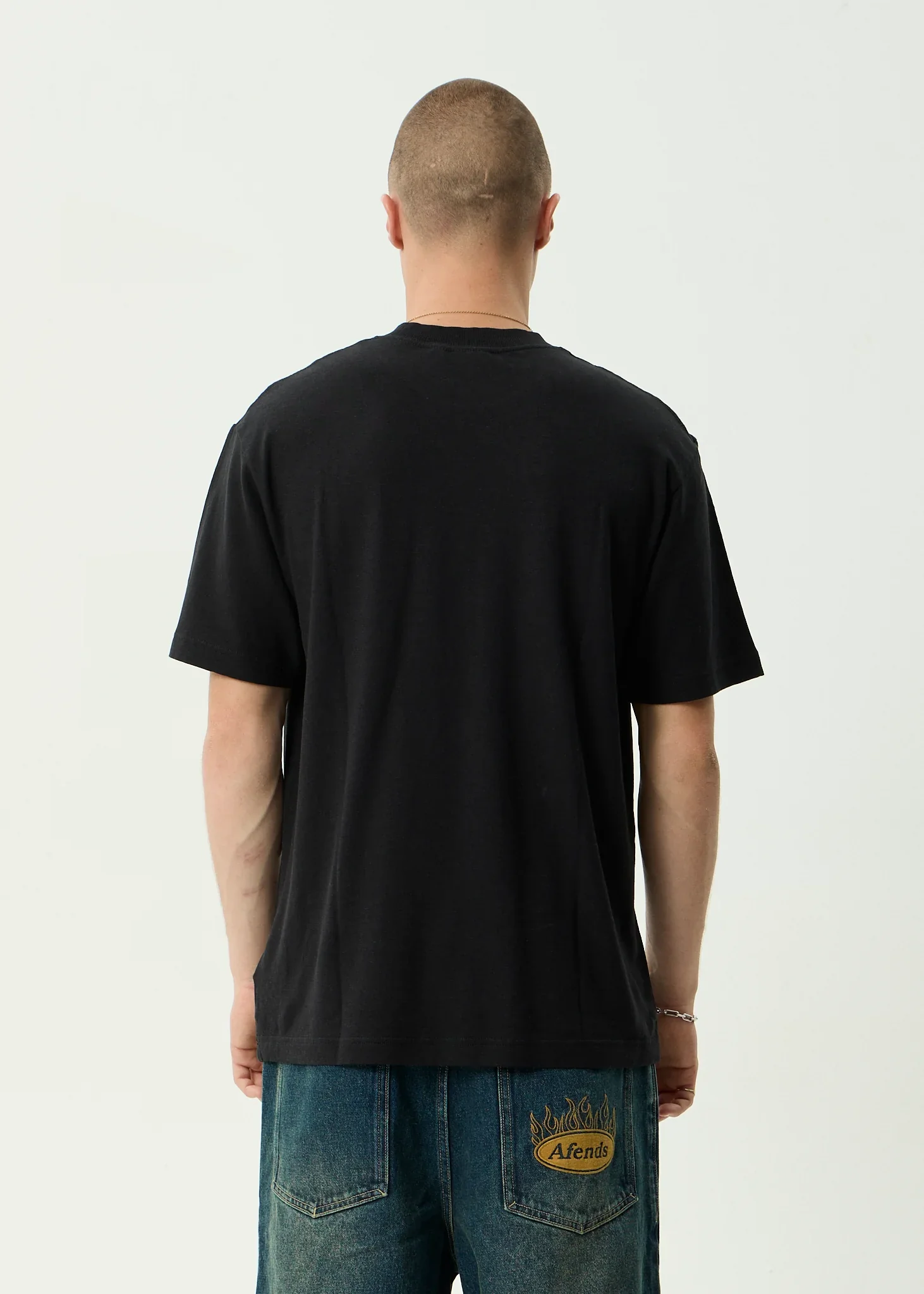 AFENDS Mens Classic Retro Tee in Black - Image 6
