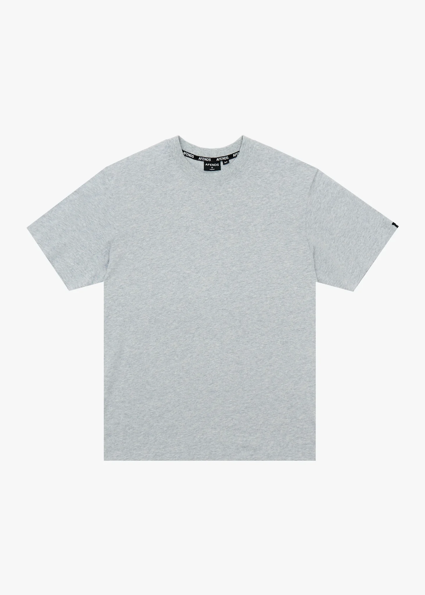 AFENDS Mens Classic Retro Tee in Shadow Grey Marle - Image 9