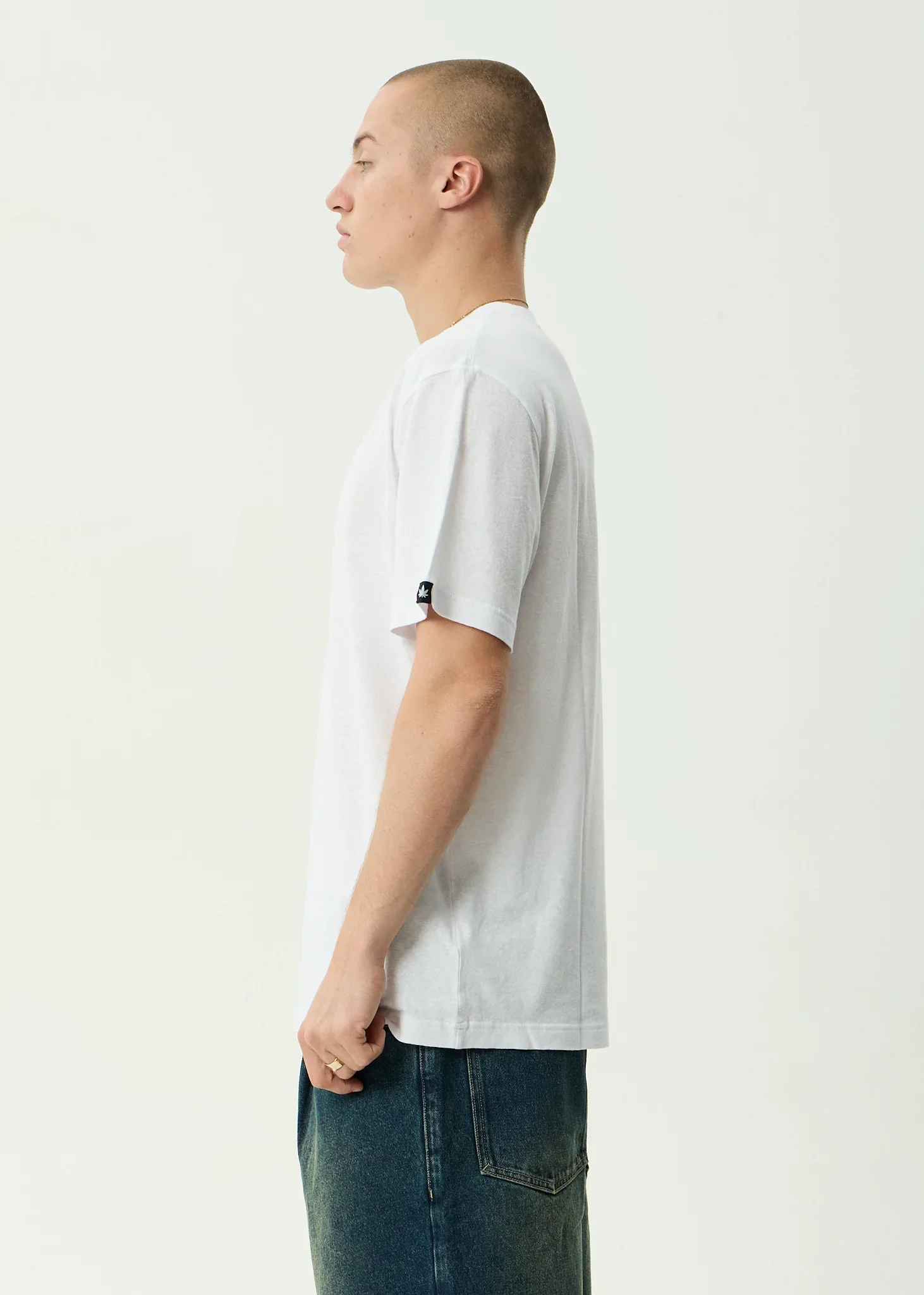 AFENDS Mens Classic Retro Tee in White - Image 4