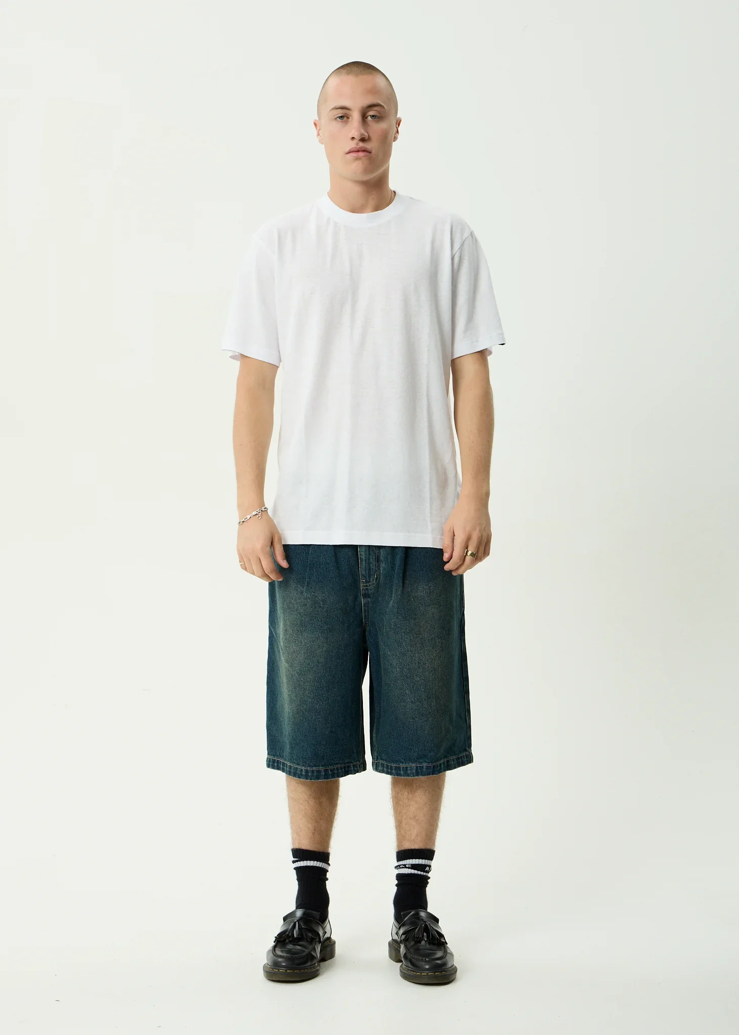 AFENDS Mens Classic Retro Tee in White - Image 6