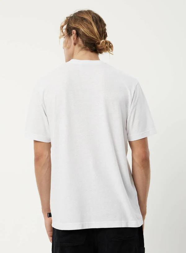 AFENDS Mens Coasting Hemp Retro Graphic Tee Shirt White - Image 5