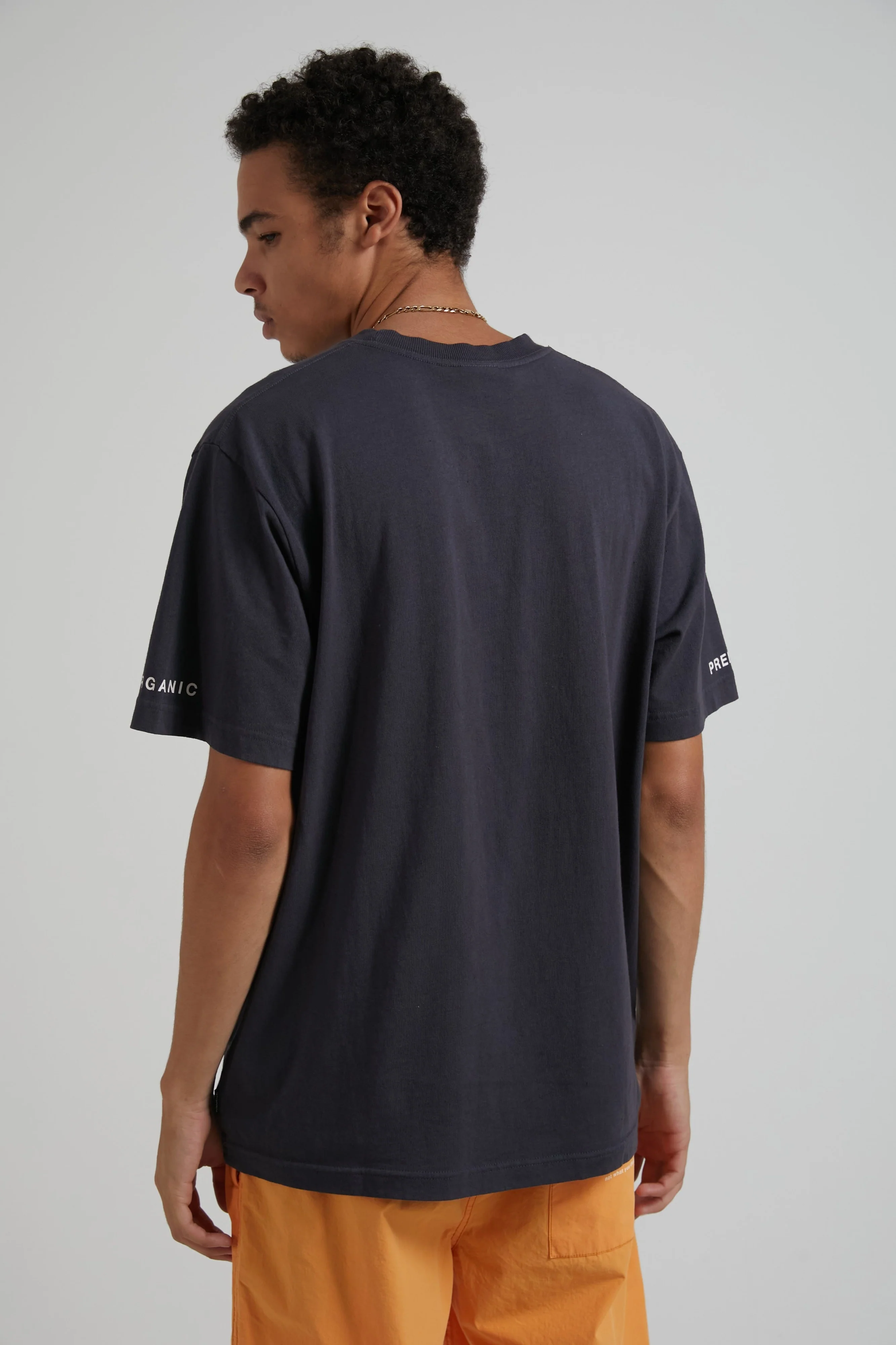 AFENDS MENS  Maximum - Unisex Organic Retro Fit T-Shirt - Charcoal - Image 4