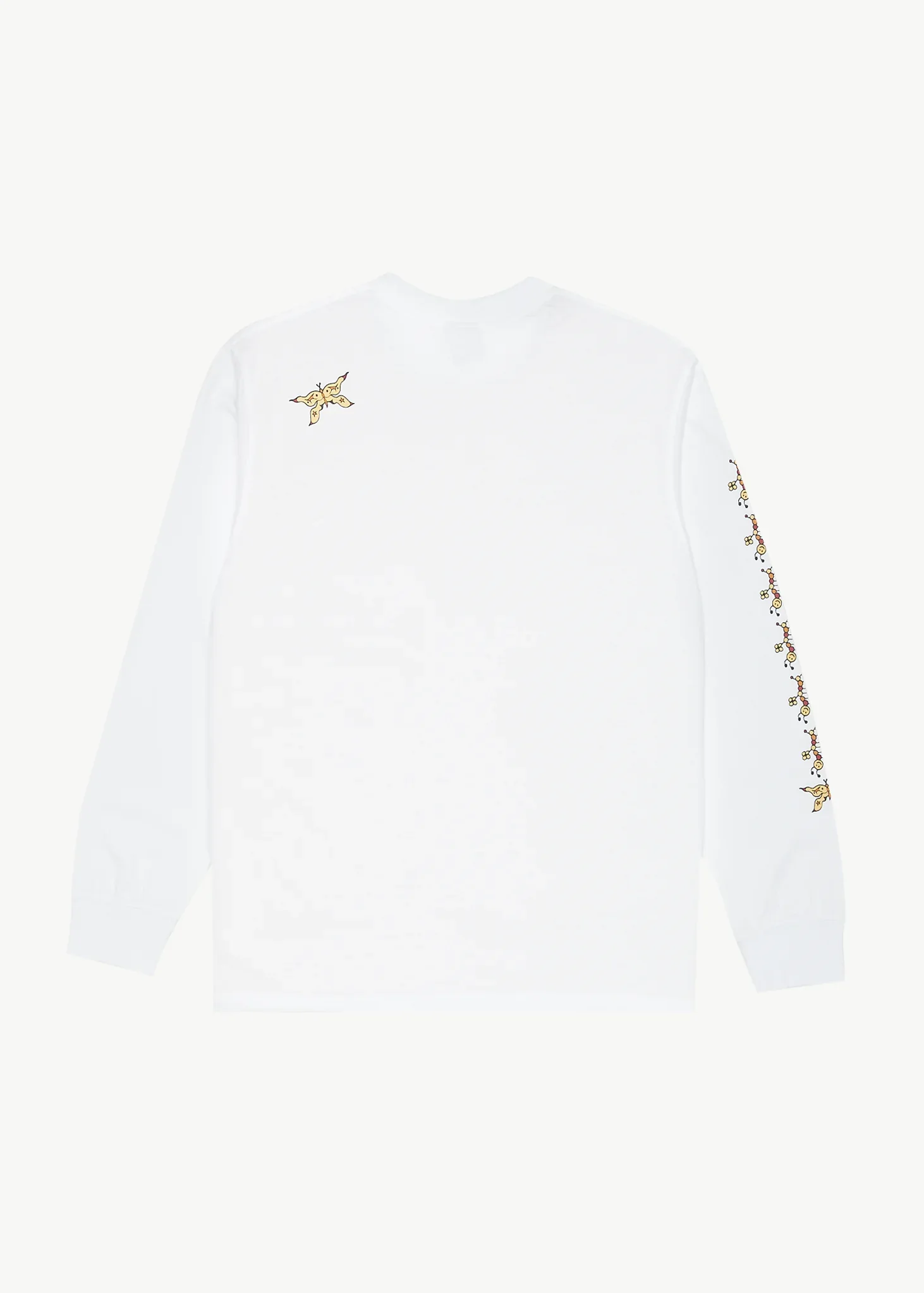 AFENDS Mens Sunshine Long Sleeve Graphic T- Shirt - White - Image 2