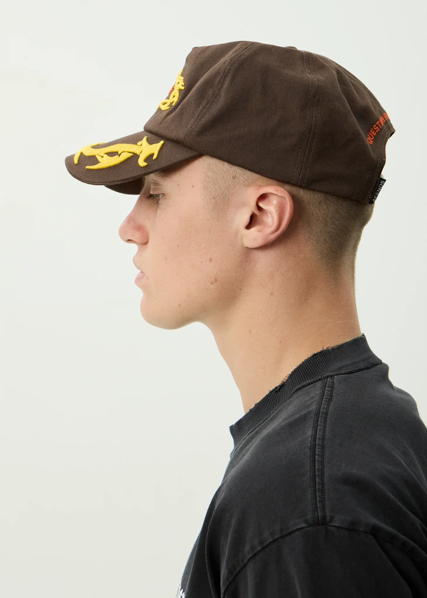 AFENDS Rocked - Five Panel Cap - Coffee - Image 7