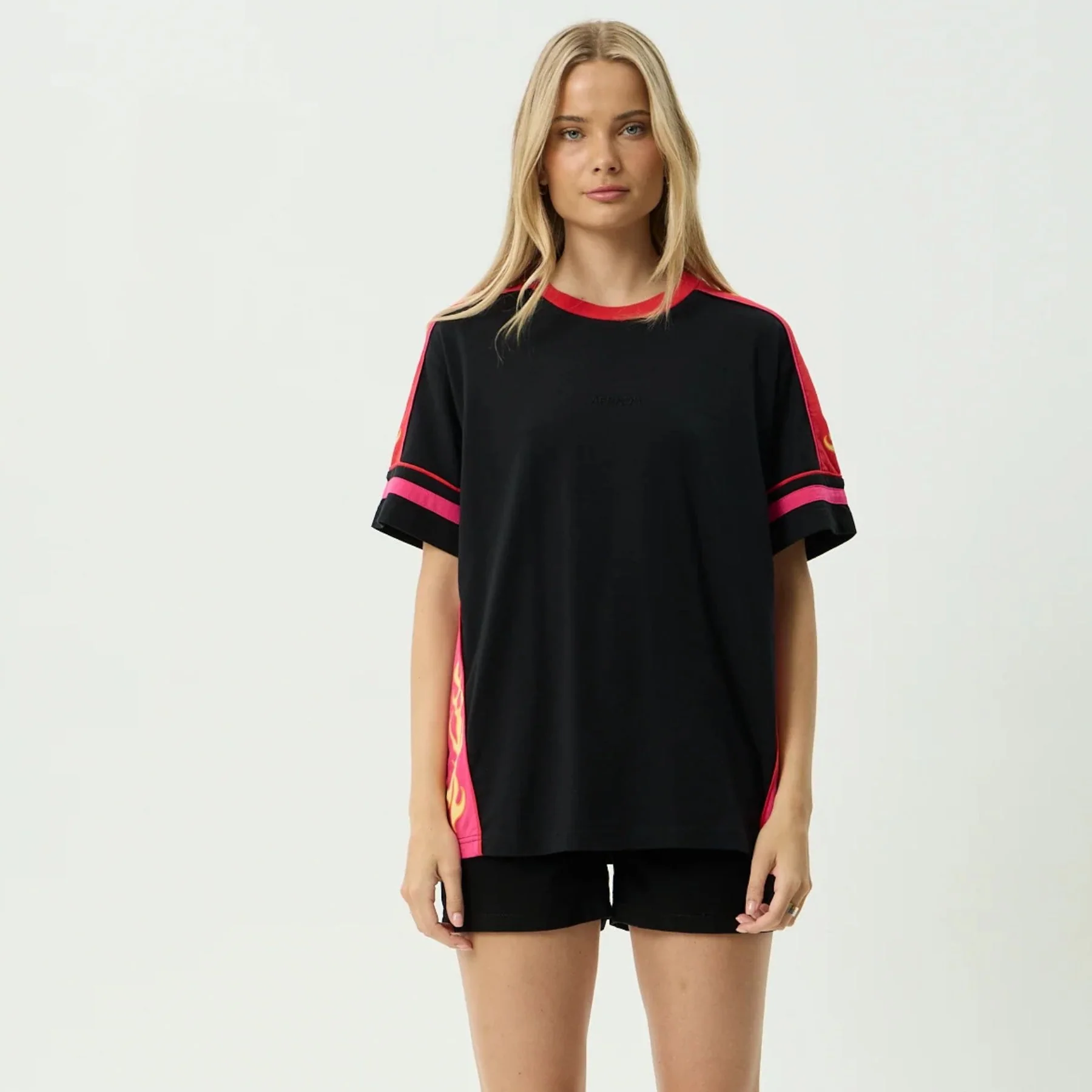 AFENDS Womens Dolphin Derby Oversized Tee in Black - Image 2