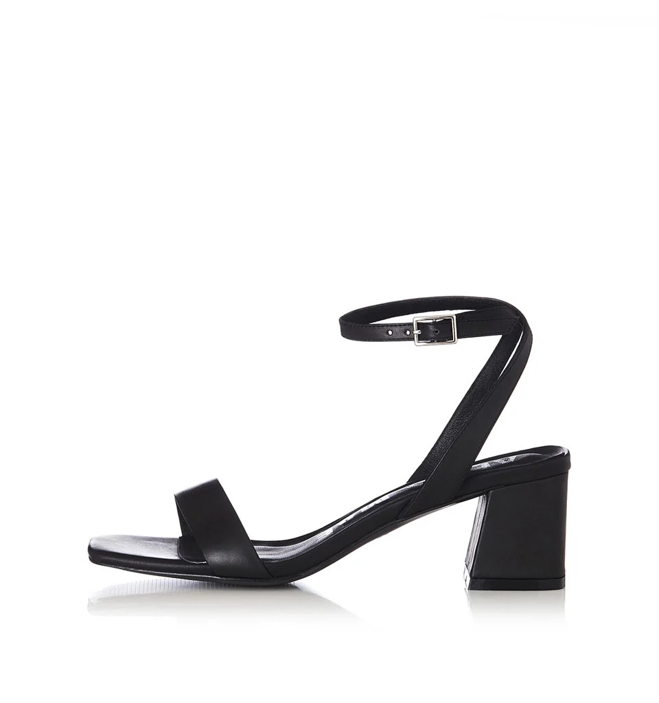 Alias Mae HEIDI BLACK LEATHER HEELS