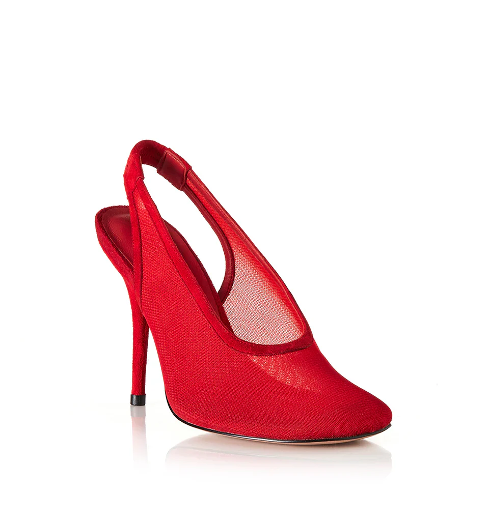 ALIAS MAE Womens Abela Heels in Scarlet Mesh - Image 2