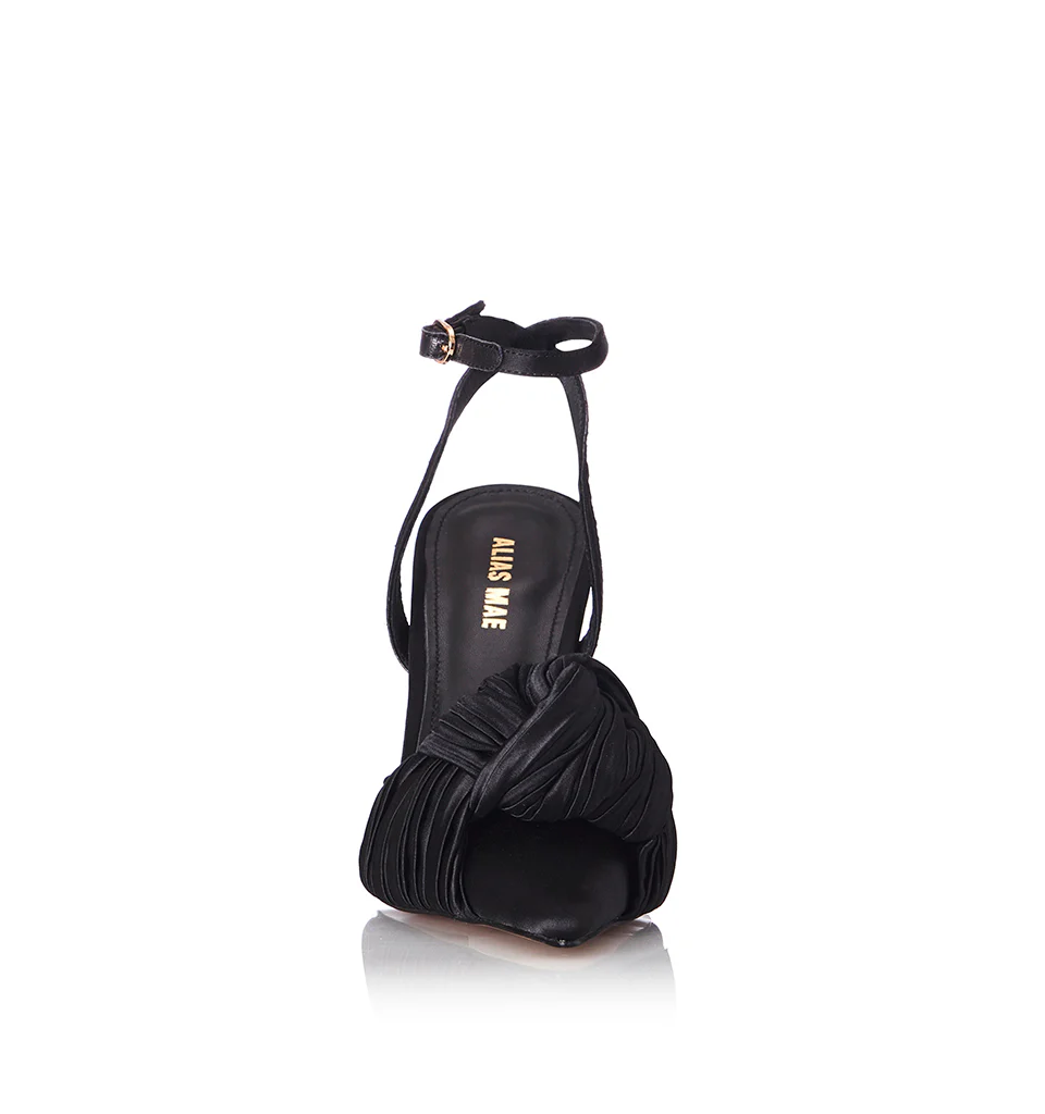 ALIAS MAE Womens Bonnie Heels Black Satin - Image 3