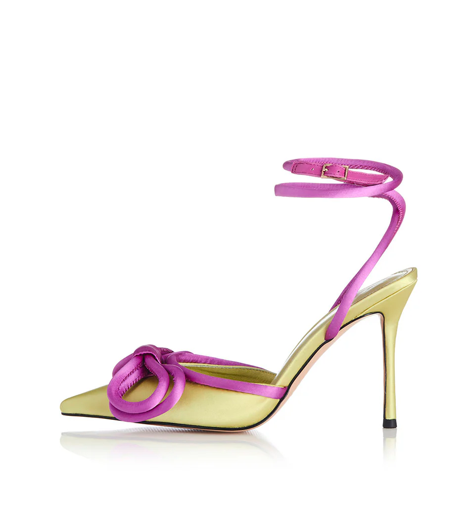 ALIAS MAE Womens Bowie Heels - Citrine Satin - Image 6
