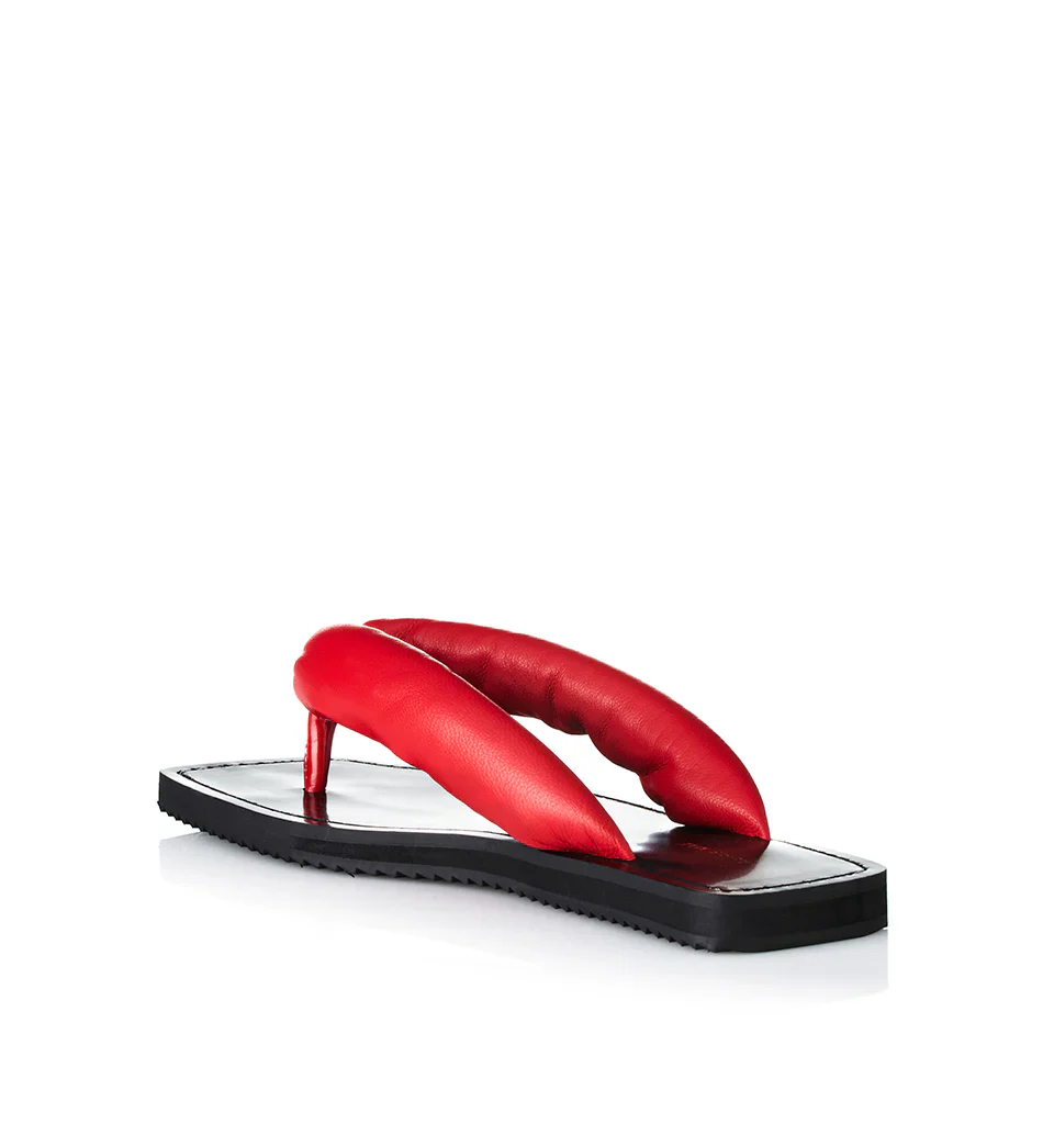 ALIAS MAE Womens Chase Sandal in Scarlet Leather - Image 5