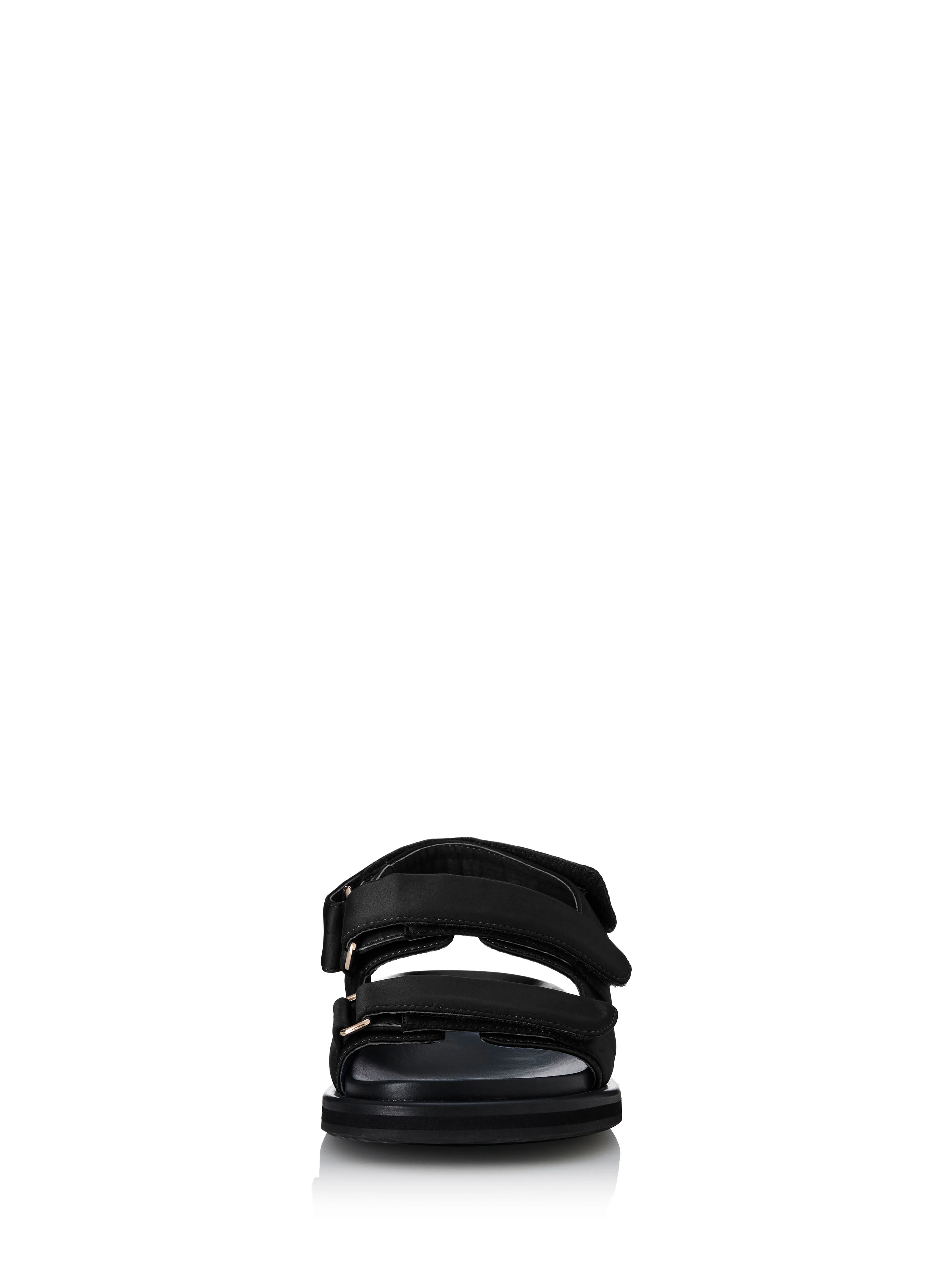 ALIAS MAE Womens Darcy Sandals - Black Satin - Image 5