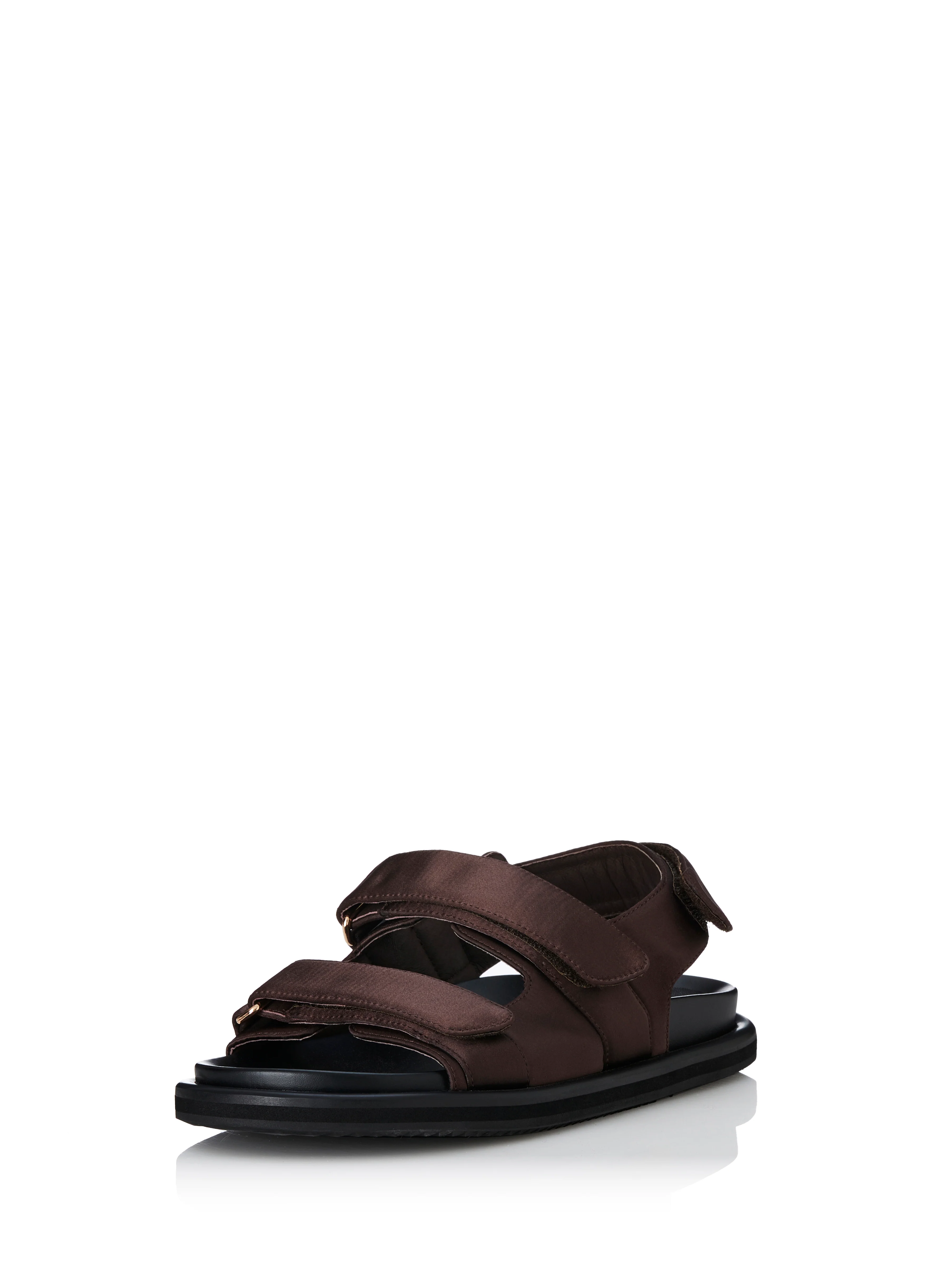 ALIAS MAE Womens Darcy Sandals - Choc Satin - Image 2