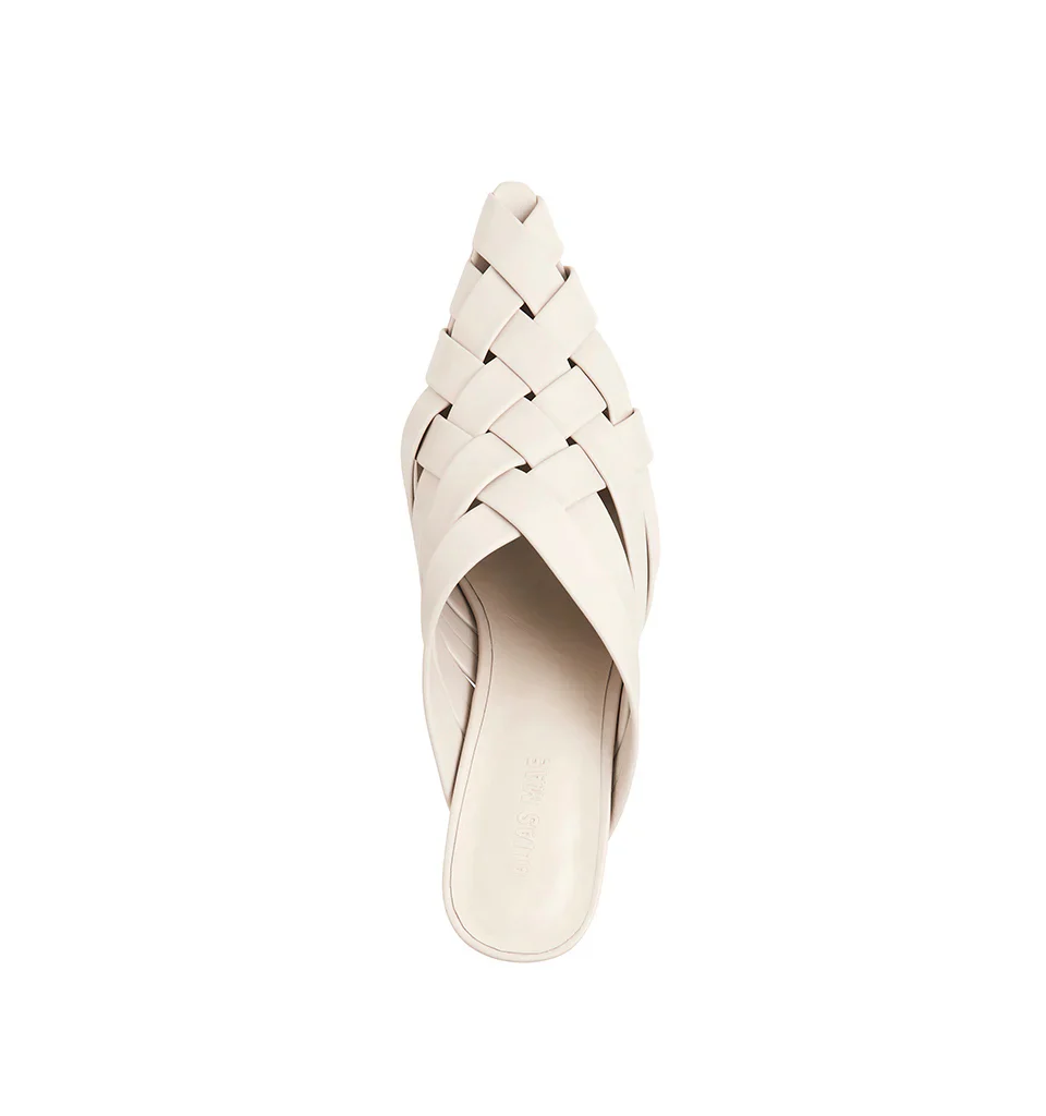 ALIAS MAE Womens Golan Leather Mules - Bone - Image 3