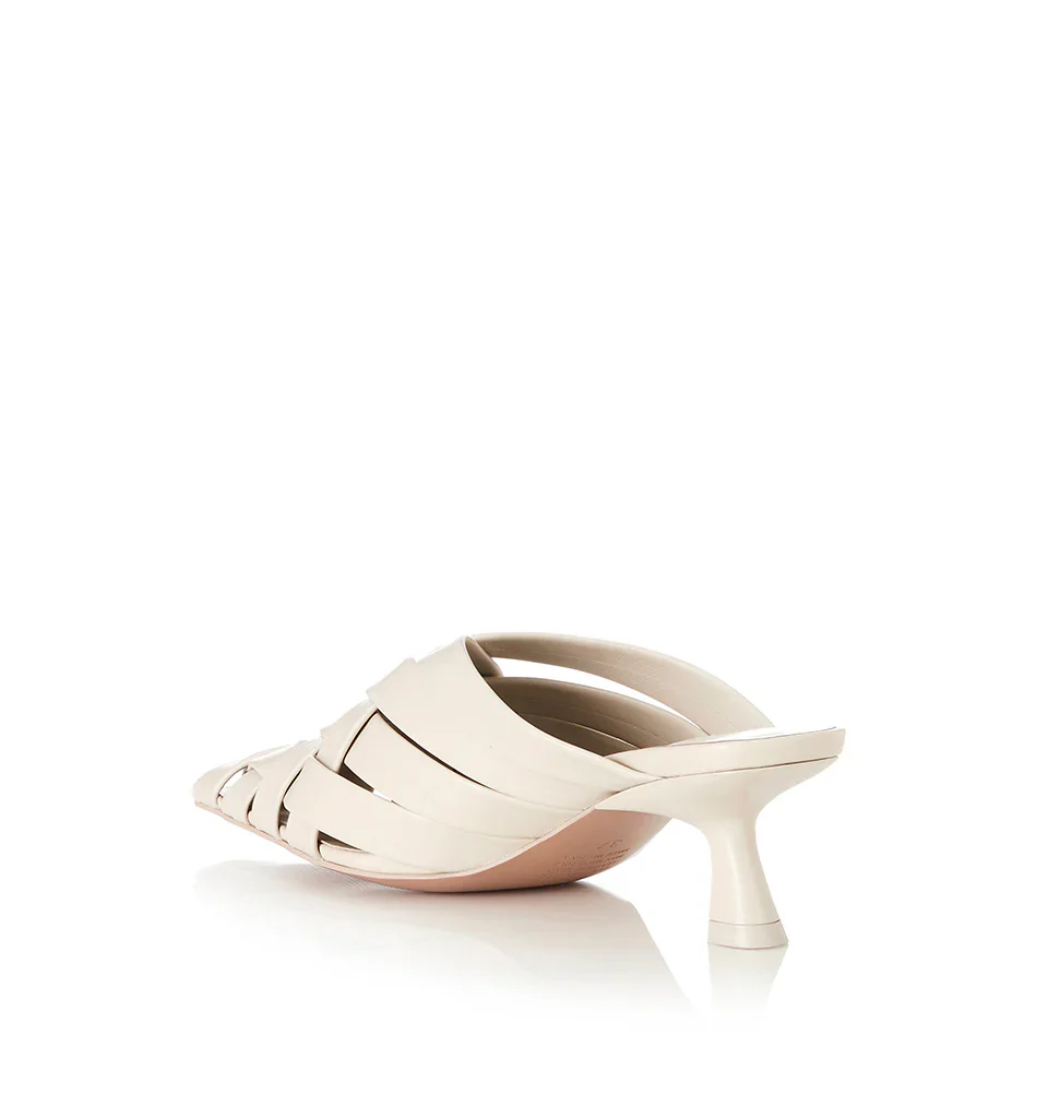 ALIAS MAE Womens Golan Leather Mules - Bone - Image 6