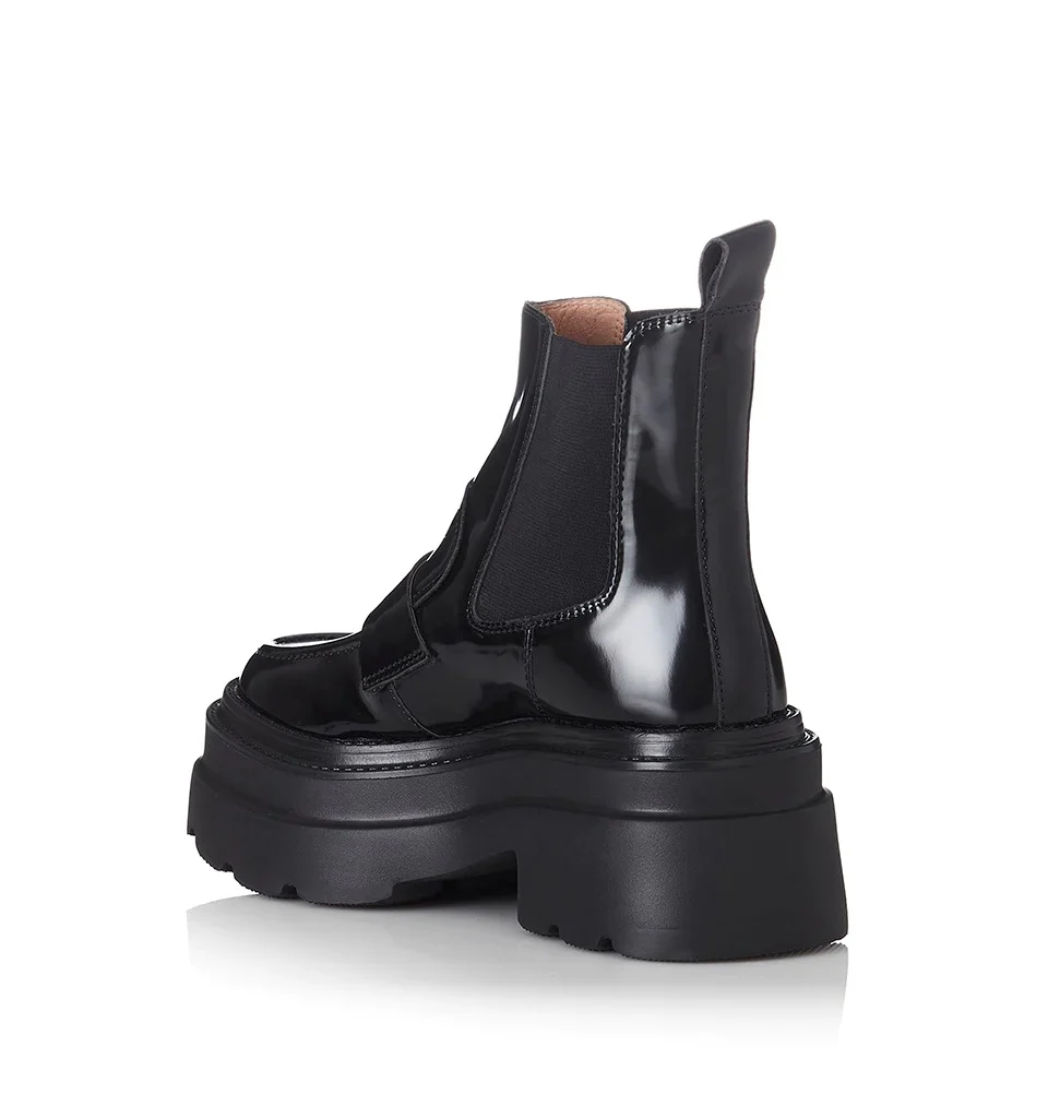 ALIAS MAE Womens Ivy Boots Black Patent Leather - Image 3