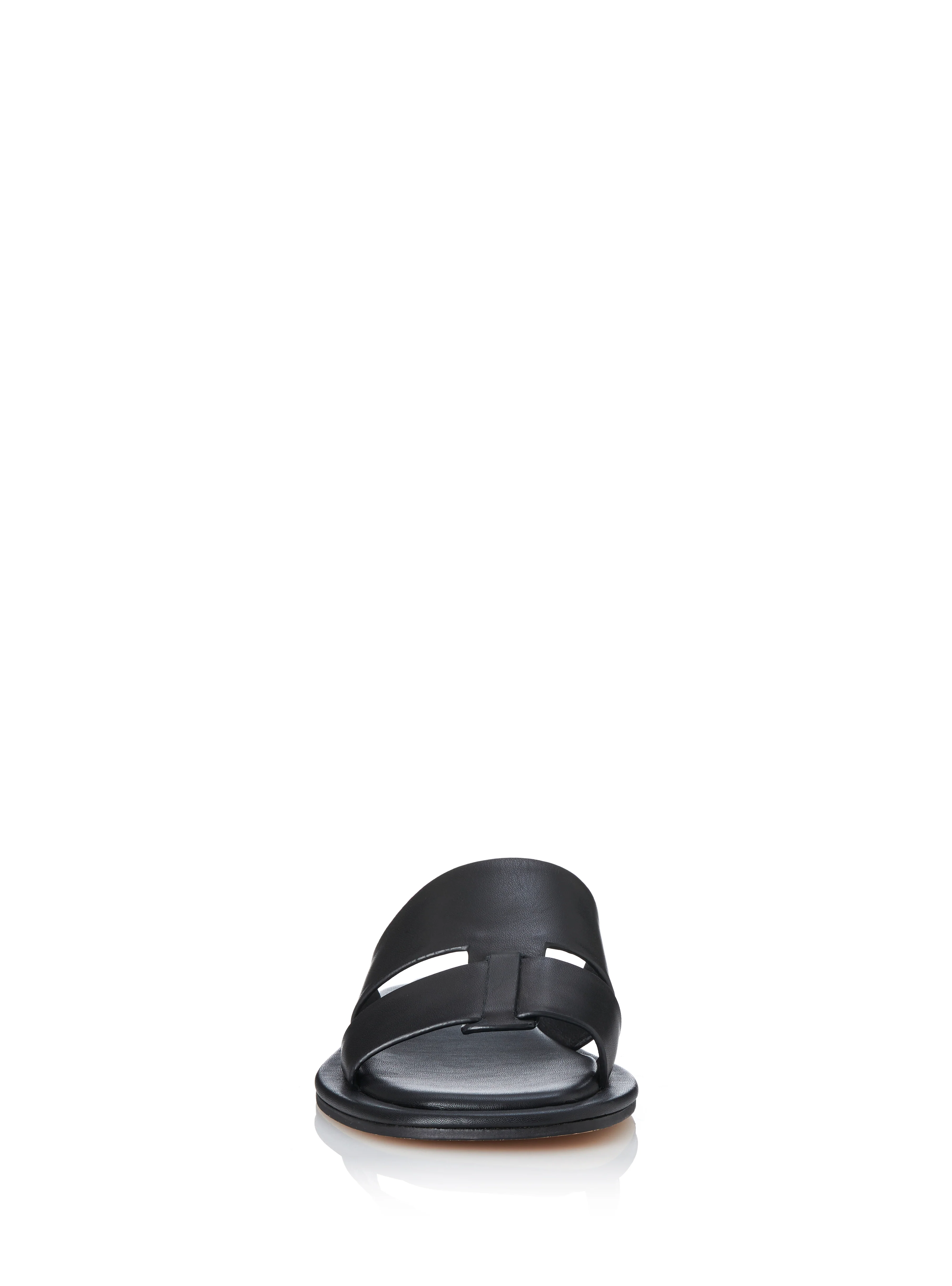 ALIAS MAE Womens Kerryn Slides - Black Leather - Image 5