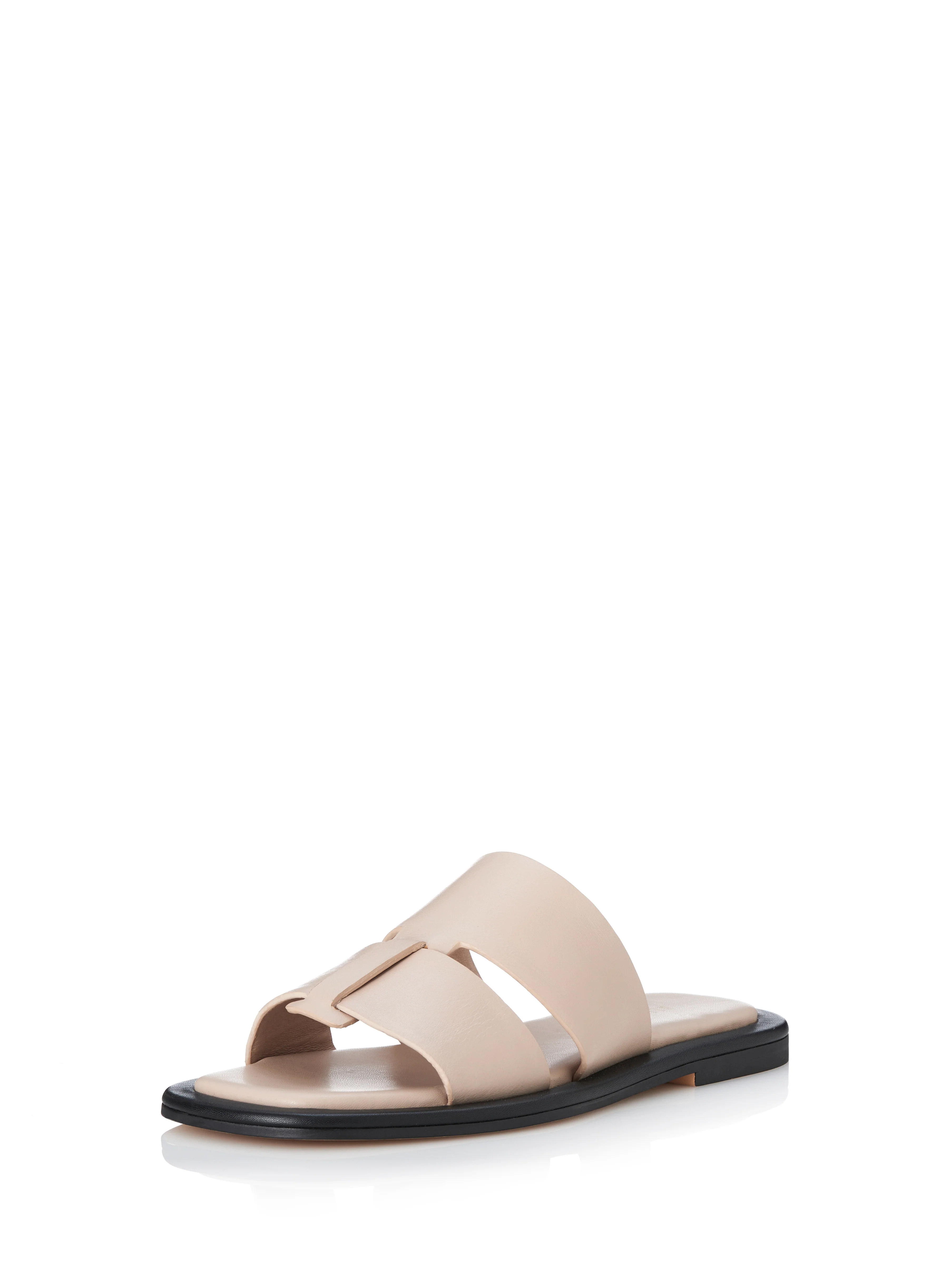 ALIAS MAE Womens Kerryn Slides - Cream Leather - Image 2