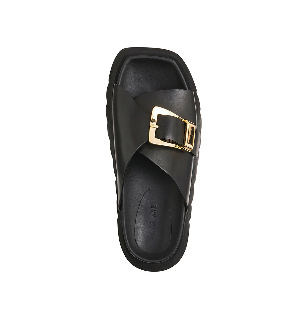 ALIAS MAE Womens Kiaro Sandals - Black Leather - Image 3