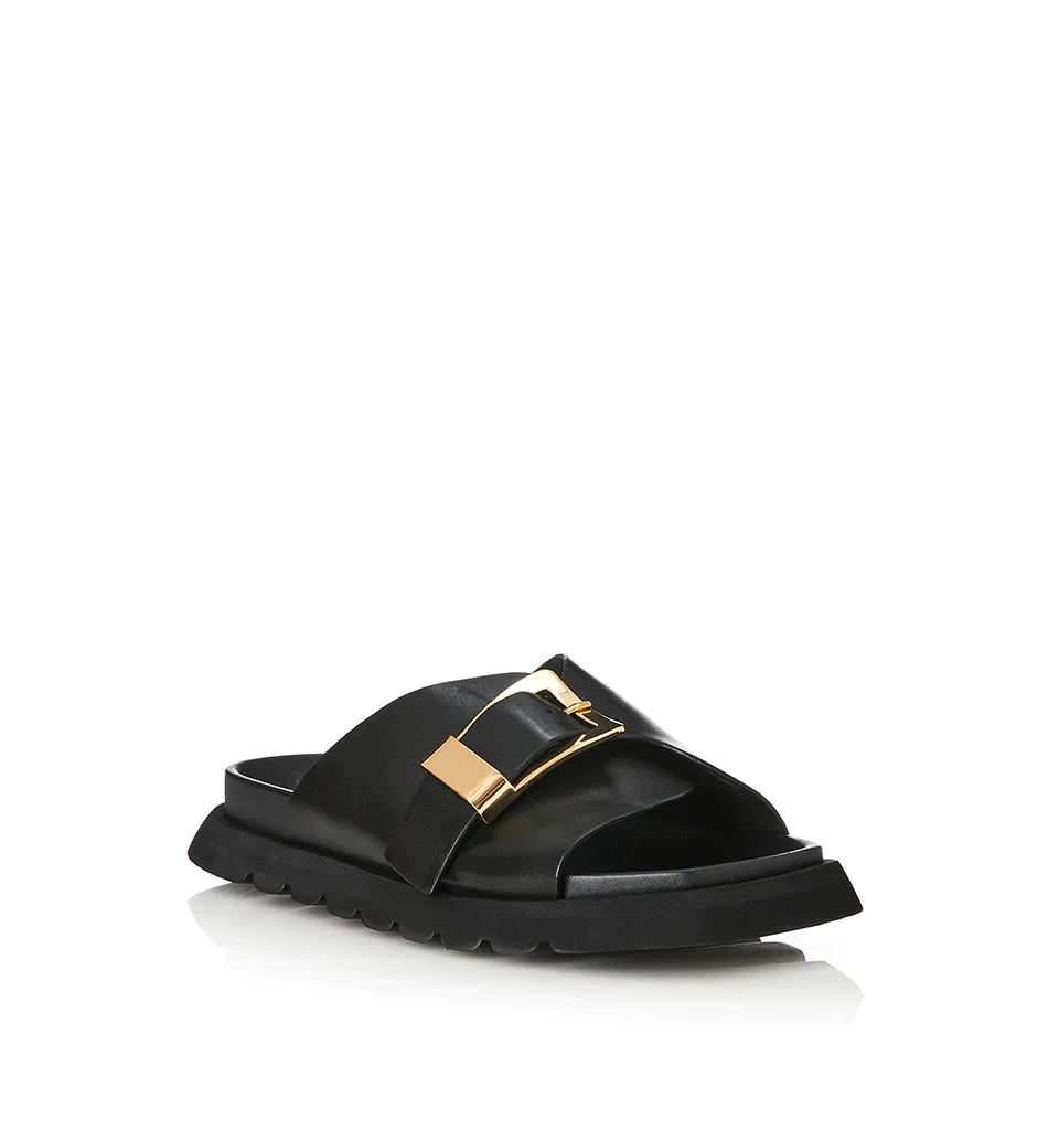 ALIAS MAE Womens Kiaro Sandals - Black Leather - Image 4