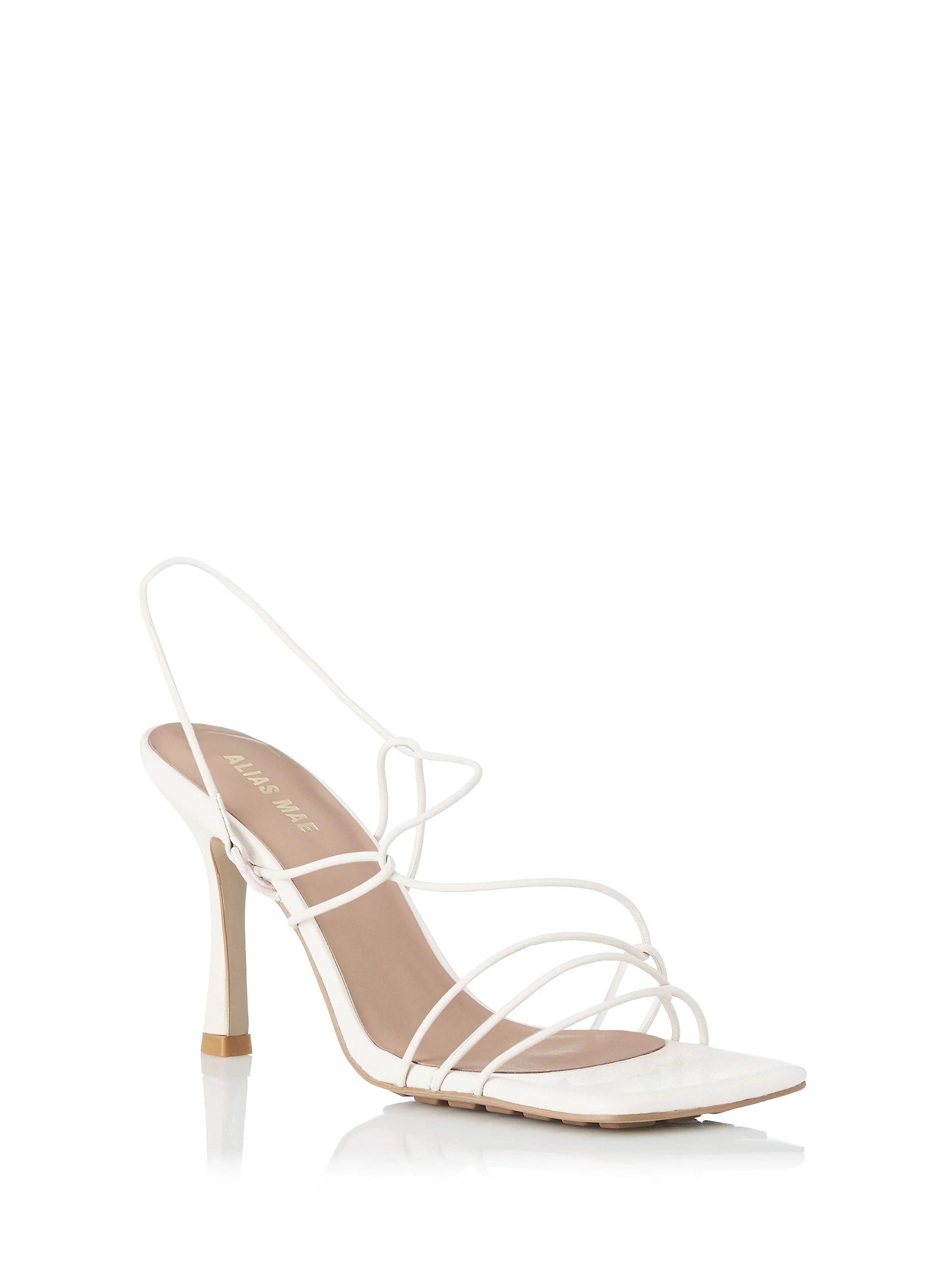 Alias Mae WOMENS LEYLA LEATHER HEELS - IVORY - Image 2