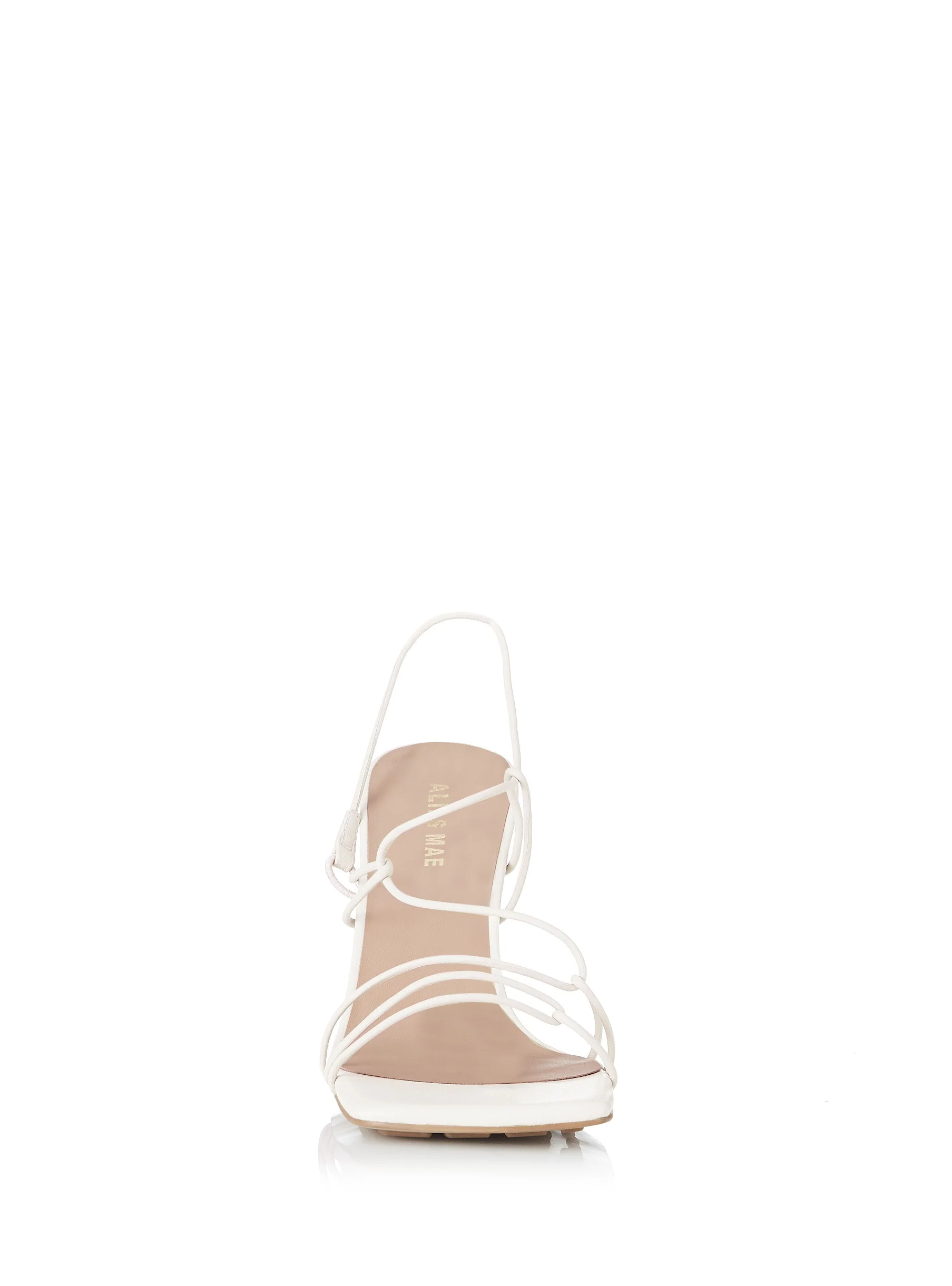 Alias Mae WOMENS LEYLA LEATHER HEELS - IVORY - Image 3