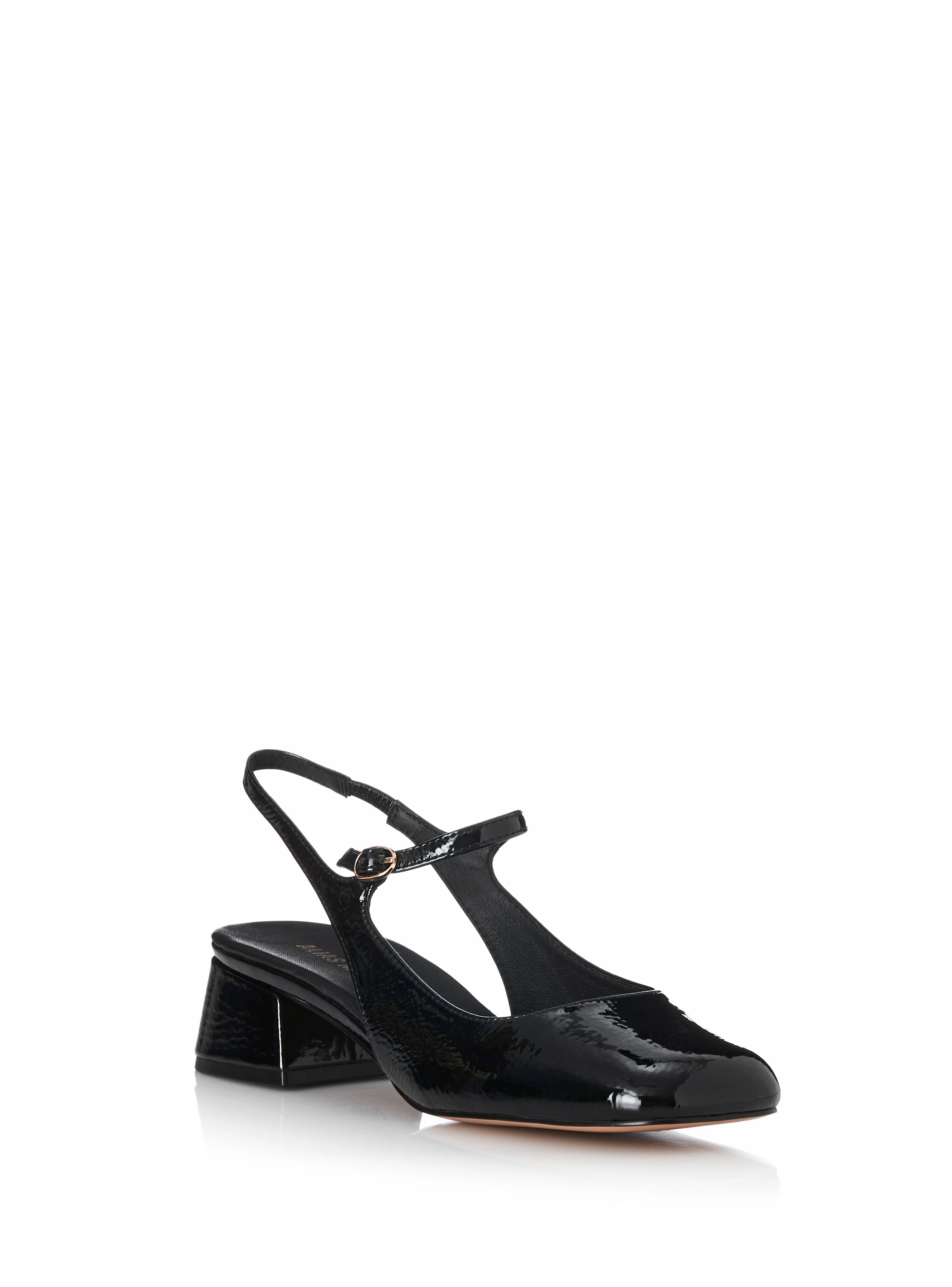 ALIAS MAE Womens Lucie - Black Crinkle Patent Leather Shoes - Image 3