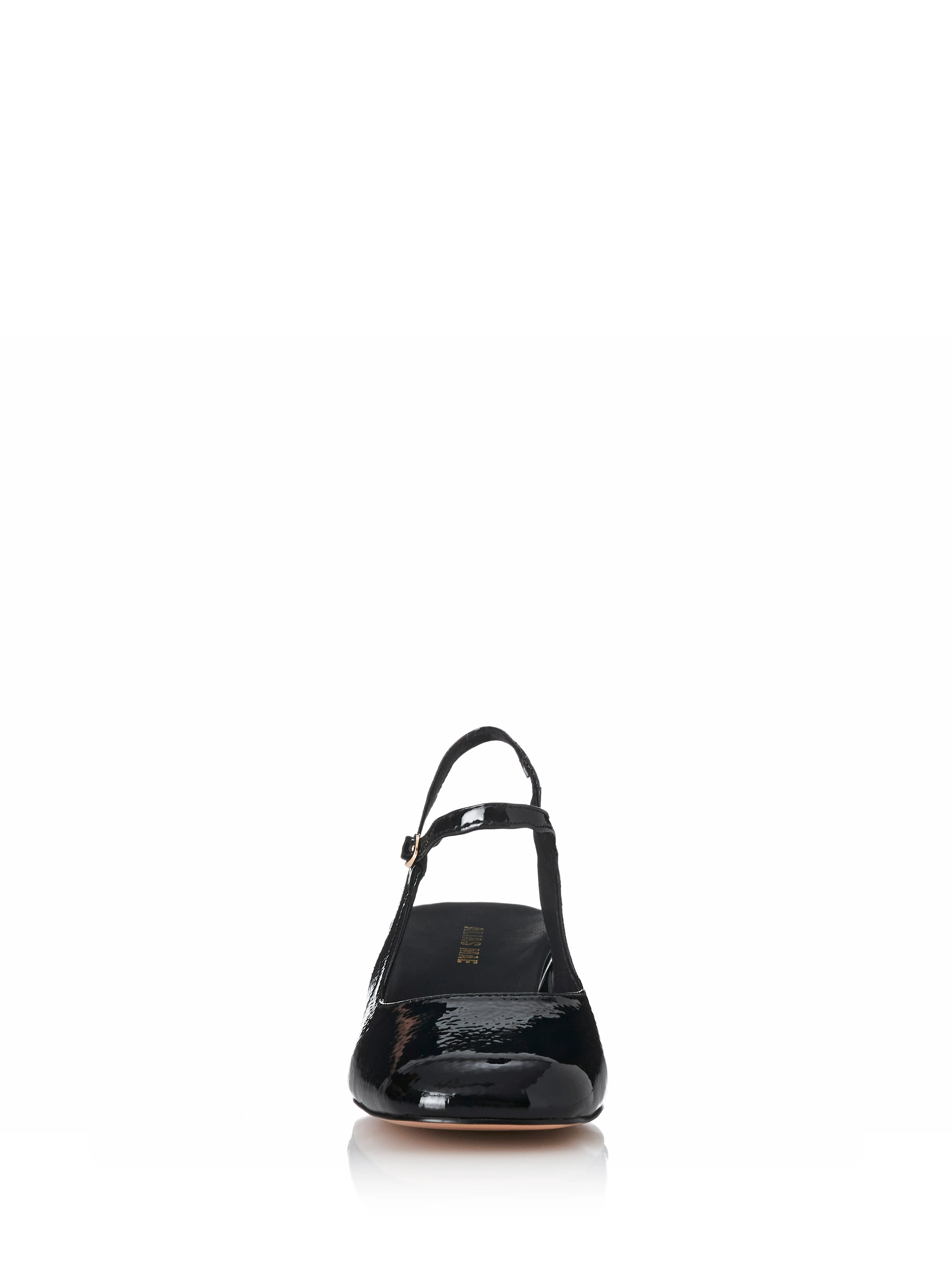 ALIAS MAE Womens Lucie - Black Crinkle Patent Leather Shoes - Image 6