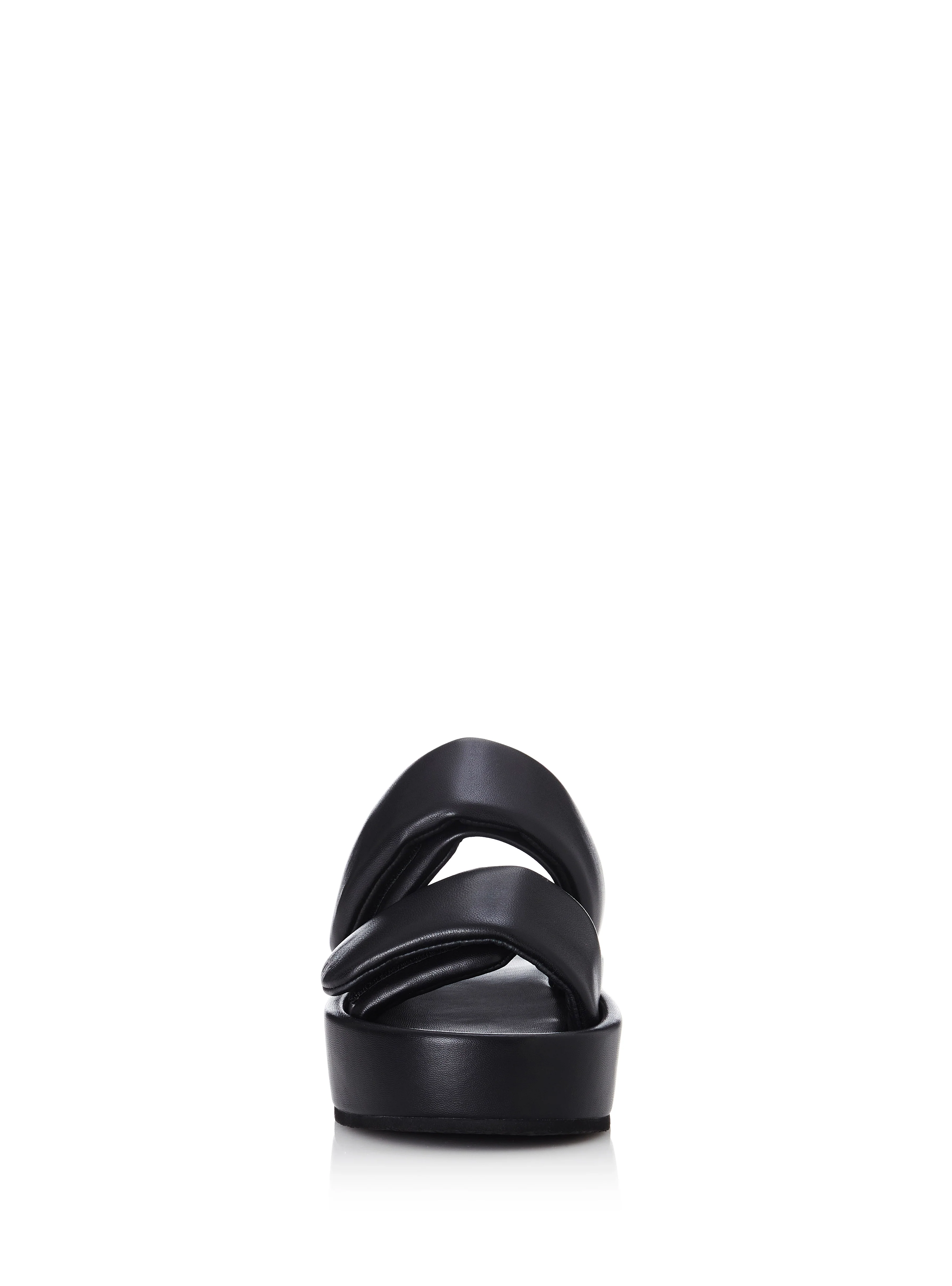 ALIAS MAE Womens Natalie Leather Sandals Black - Image 3