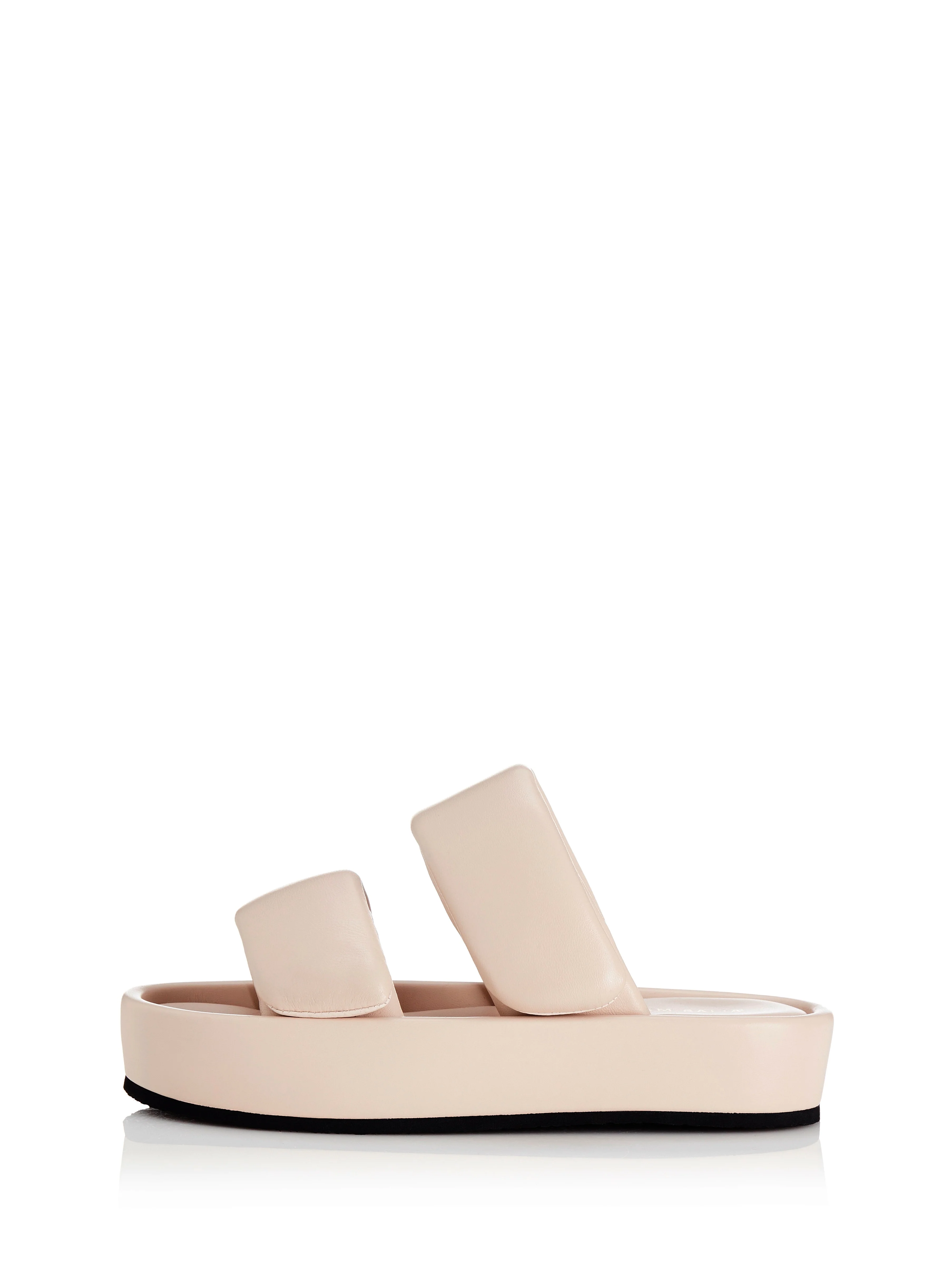 ALIAS MAE Womens Natalie Leather Sandals Cream Leather - Image 4