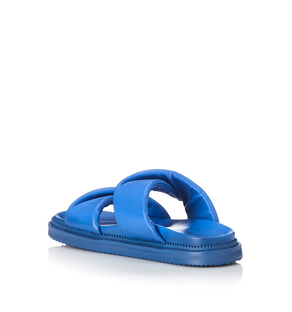 ALIAS MAE Womens Paris Leather Sandal Bright Blue - Image 3