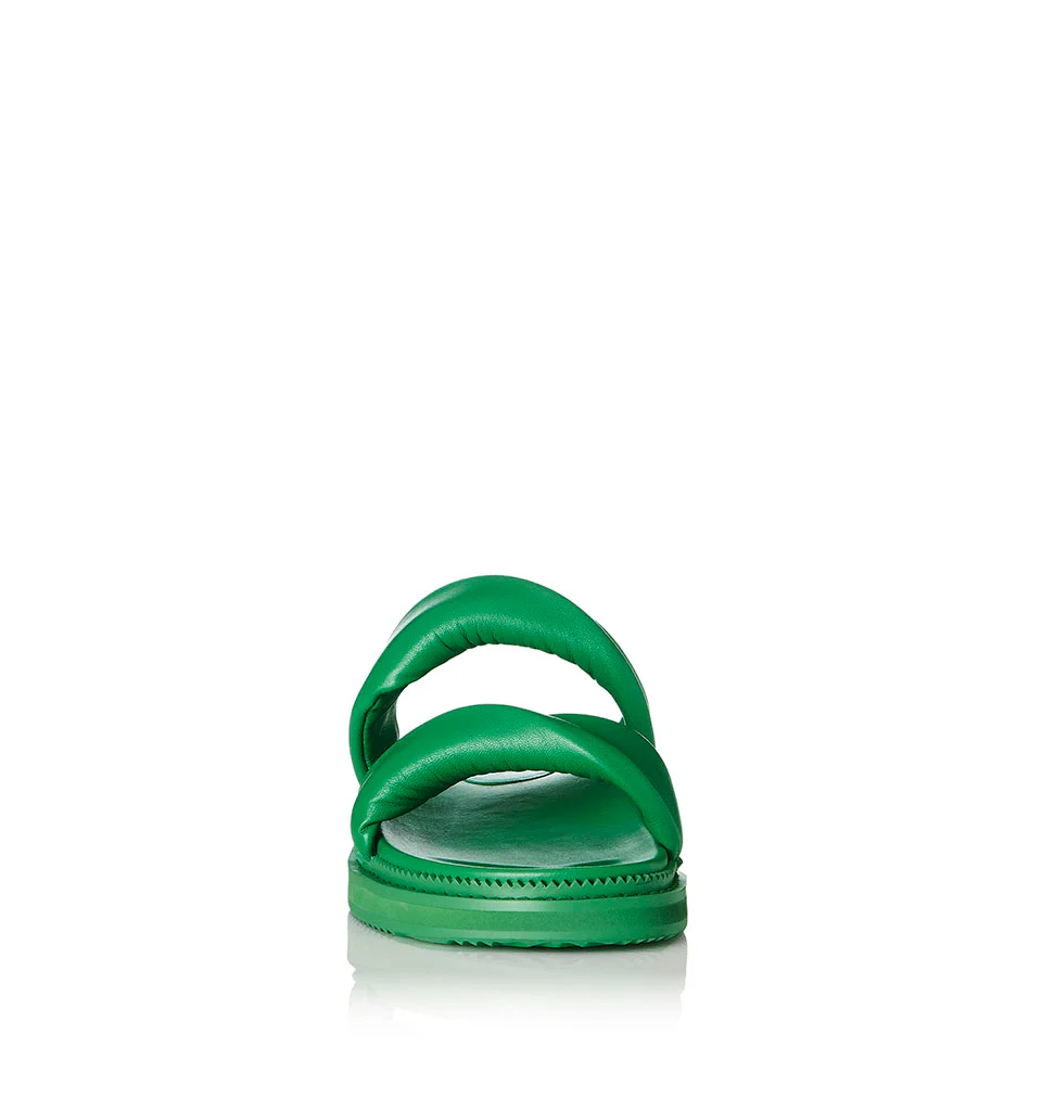 ALIAS MAE Womens Paris Leather Sandals Highlighter Green - Image 3