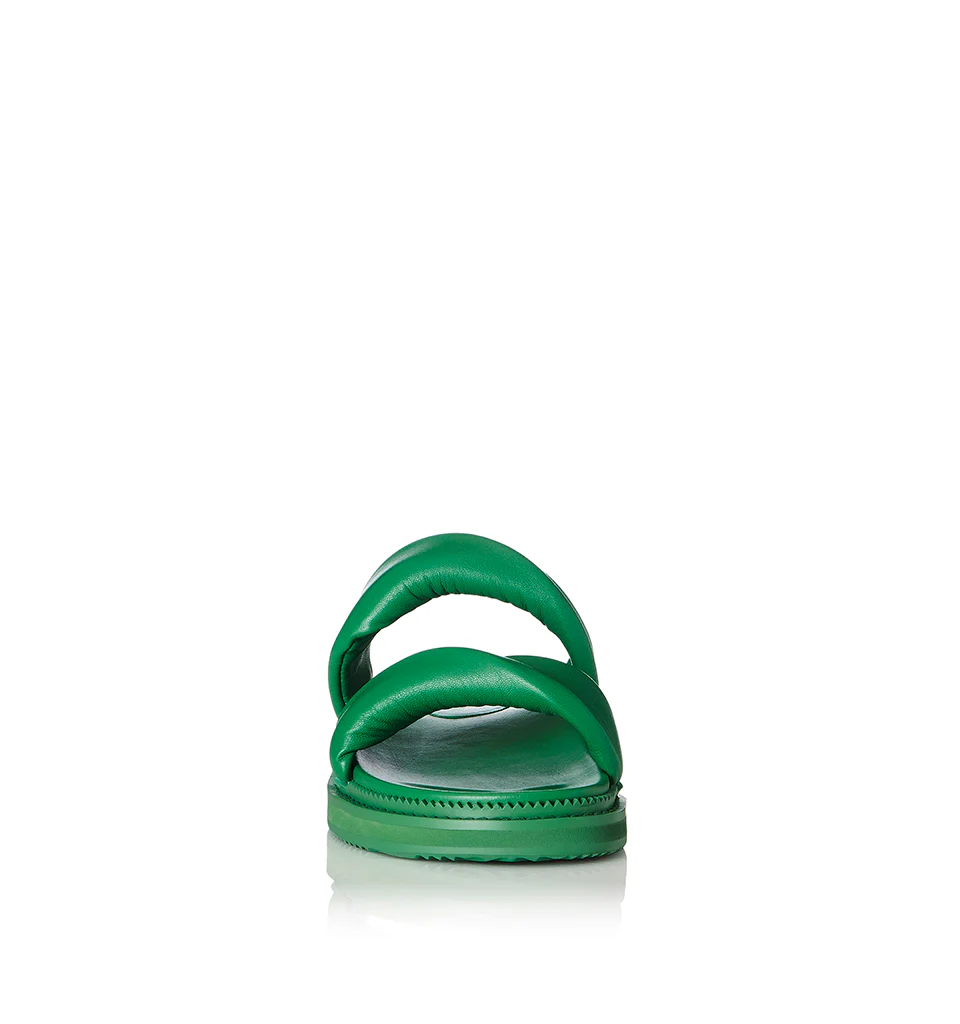 ALIAS MAE Womens Paris Leather Sandals Highlighter Green - Image 4