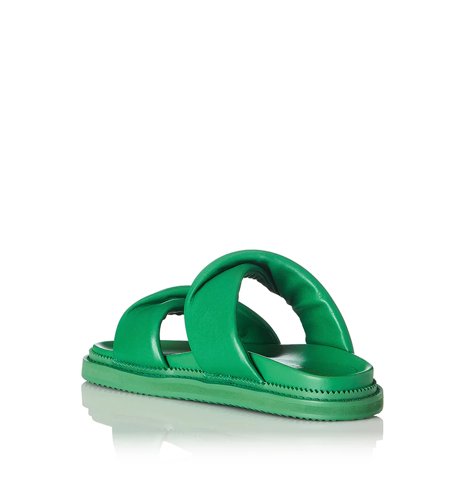 ALIAS MAE Womens Paris Leather Sandals Highlighter Green - Image 6