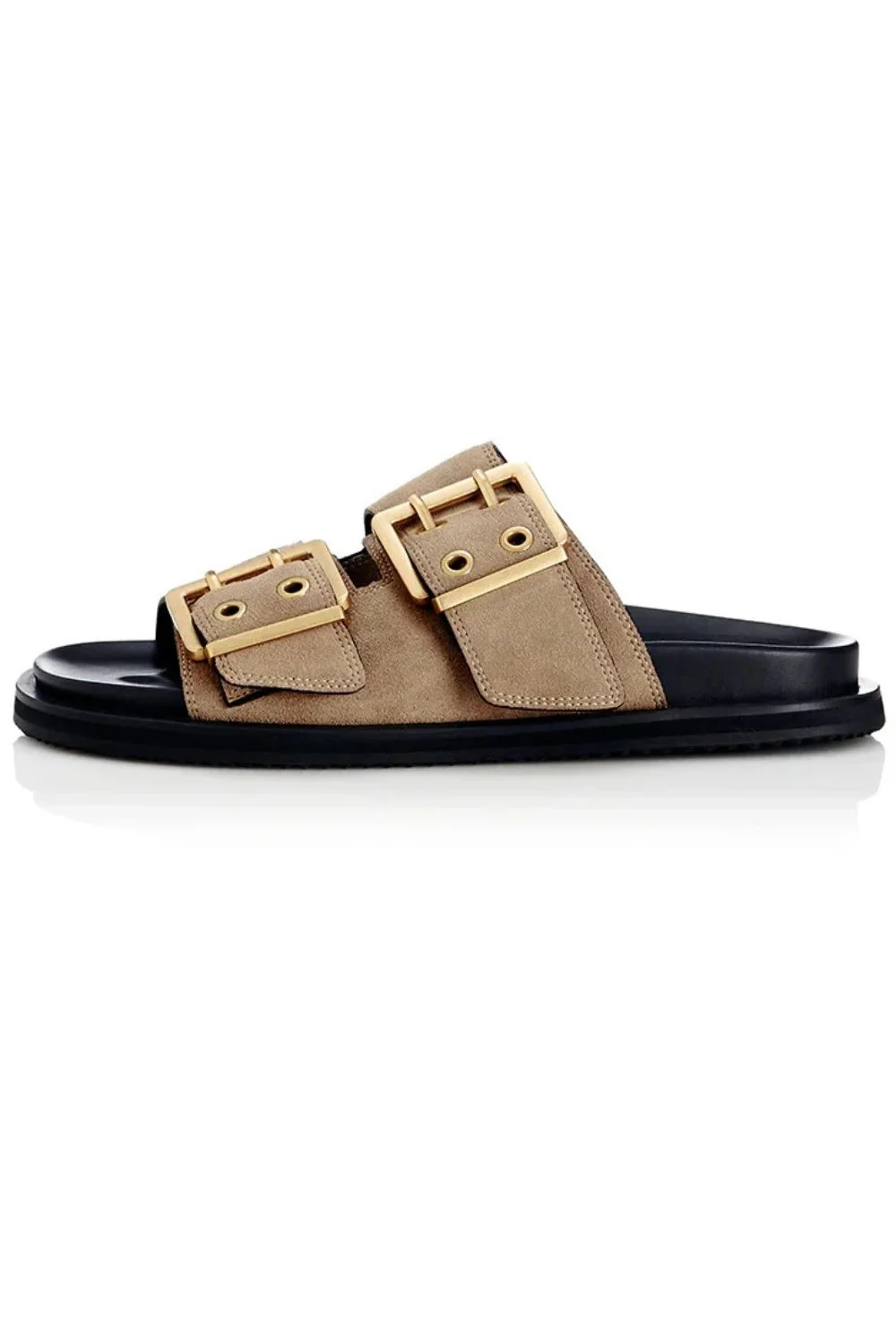 ALIAS MAE Womens Patterson Leather Sandals - Natural Suede