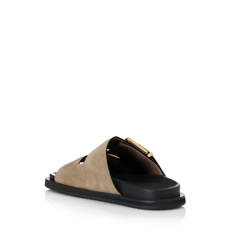 ALIAS MAE Womens Patterson Leather Sandals - Natural Suede - Image 5