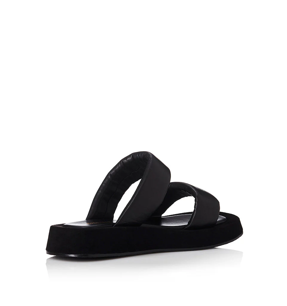 ALIAS MAE Womens Poe Leather Sandals Black Leather - Image 4