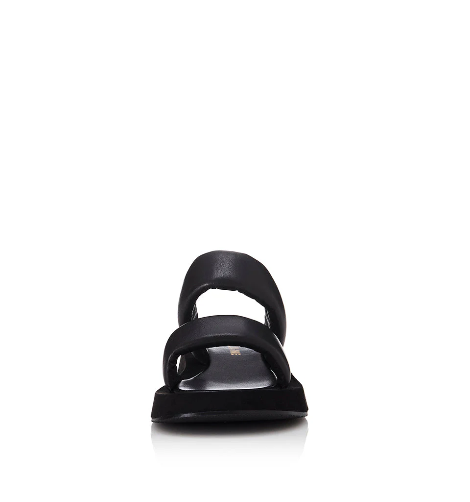 ALIAS MAE Womens Poe Leather Sandals Black Leather - Image 5