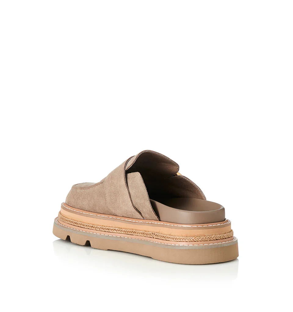 ALIAS MAE Womens Vella Natural Suede Leather Sandals - Image 6