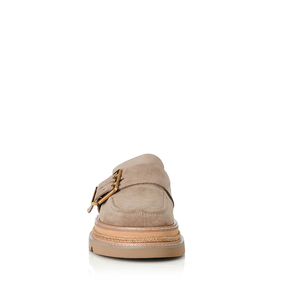 ALIAS MAE Womens Vella Natural Suede Leather Sandals - Image 7