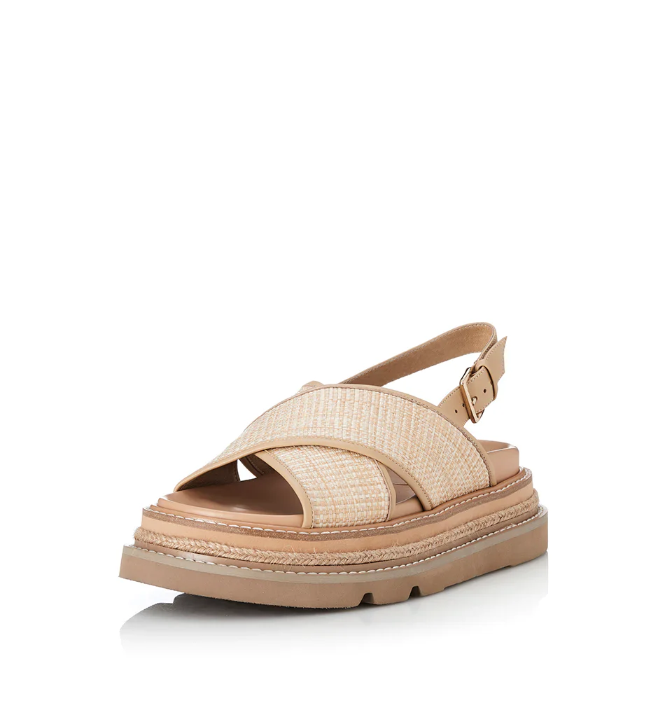 ALIAS MAE Womens Verona Sandals - Natural / Natural Raffia - Image 5