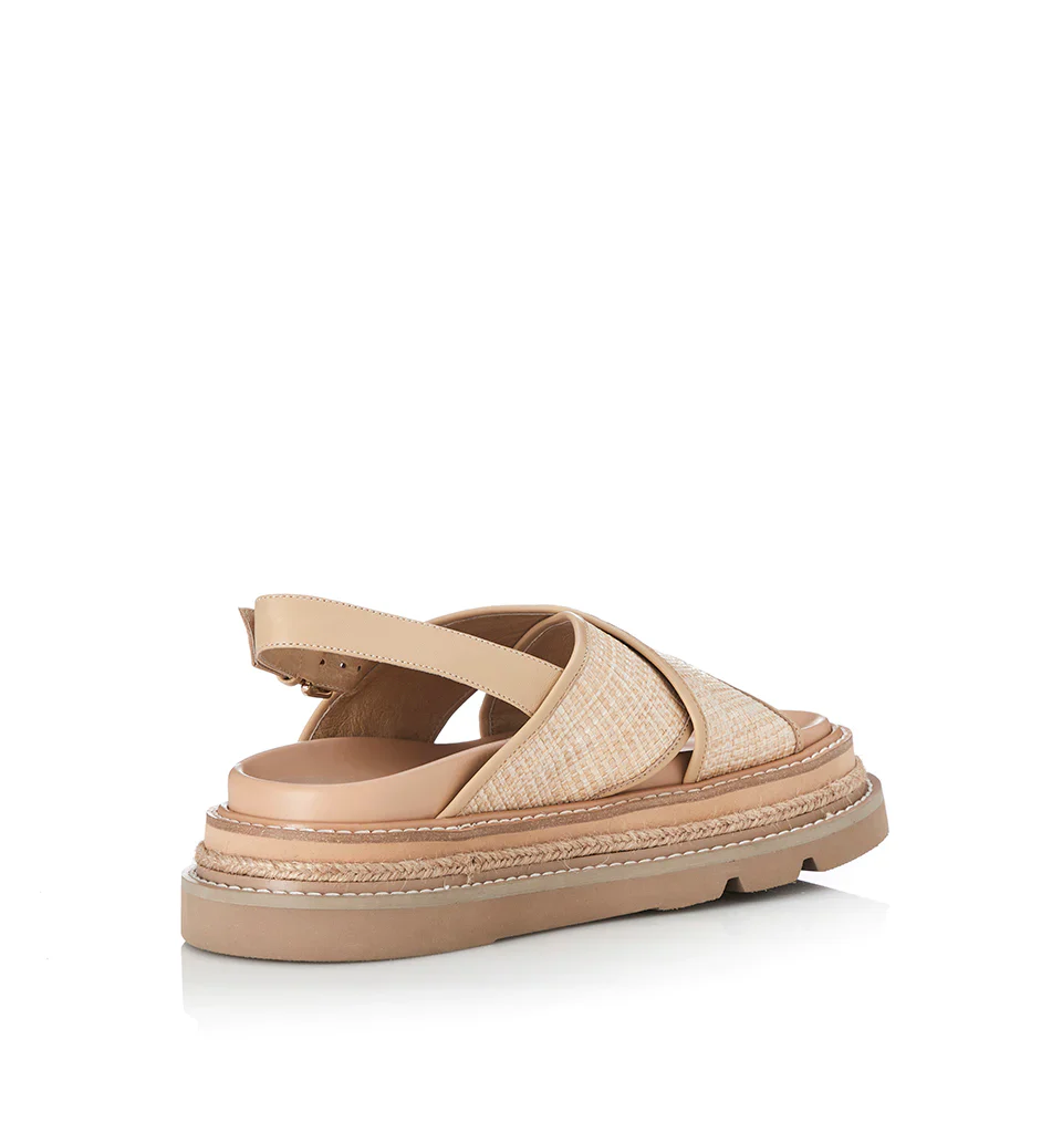 ALIAS MAE Womens Verona Sandals - Natural / Natural Raffia - Image 6