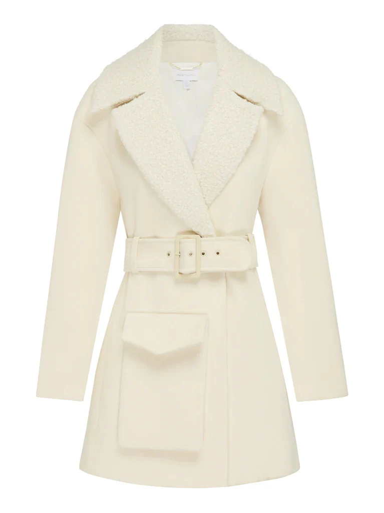 ALICE McCALL Womens Girls On Film Coat Cream - Image 9