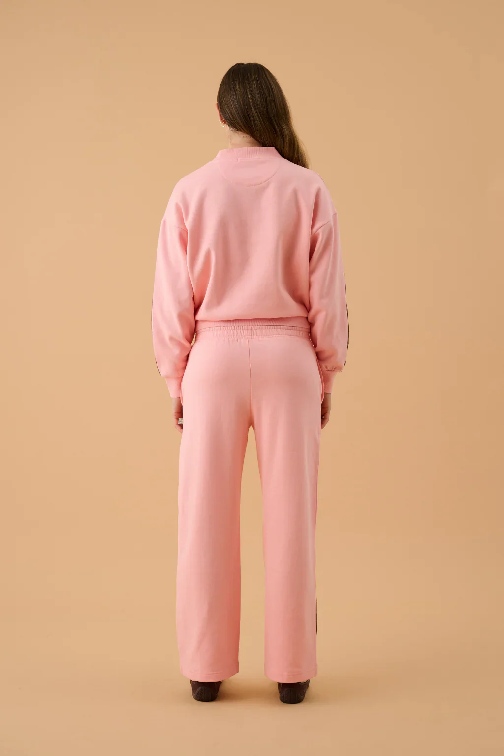 ARAMINTA JAMES Womens AJ Logo Stripe Trackpant in Rose Quartz - Image 7